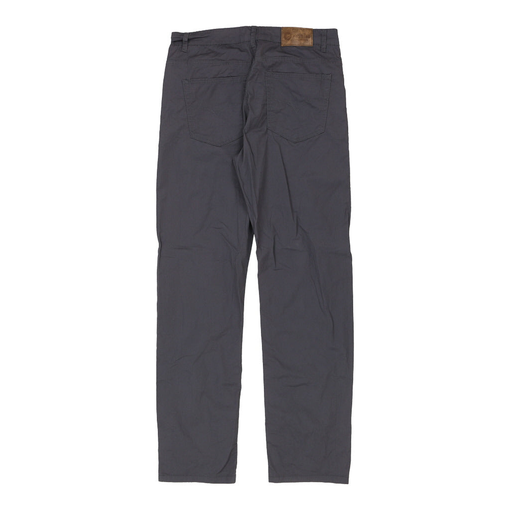 Mastino Trousers - 36W 34L Grey Cotton Refurbished - Thrifted (note: this is a term often used to describe second- refurbished available on Cerqular