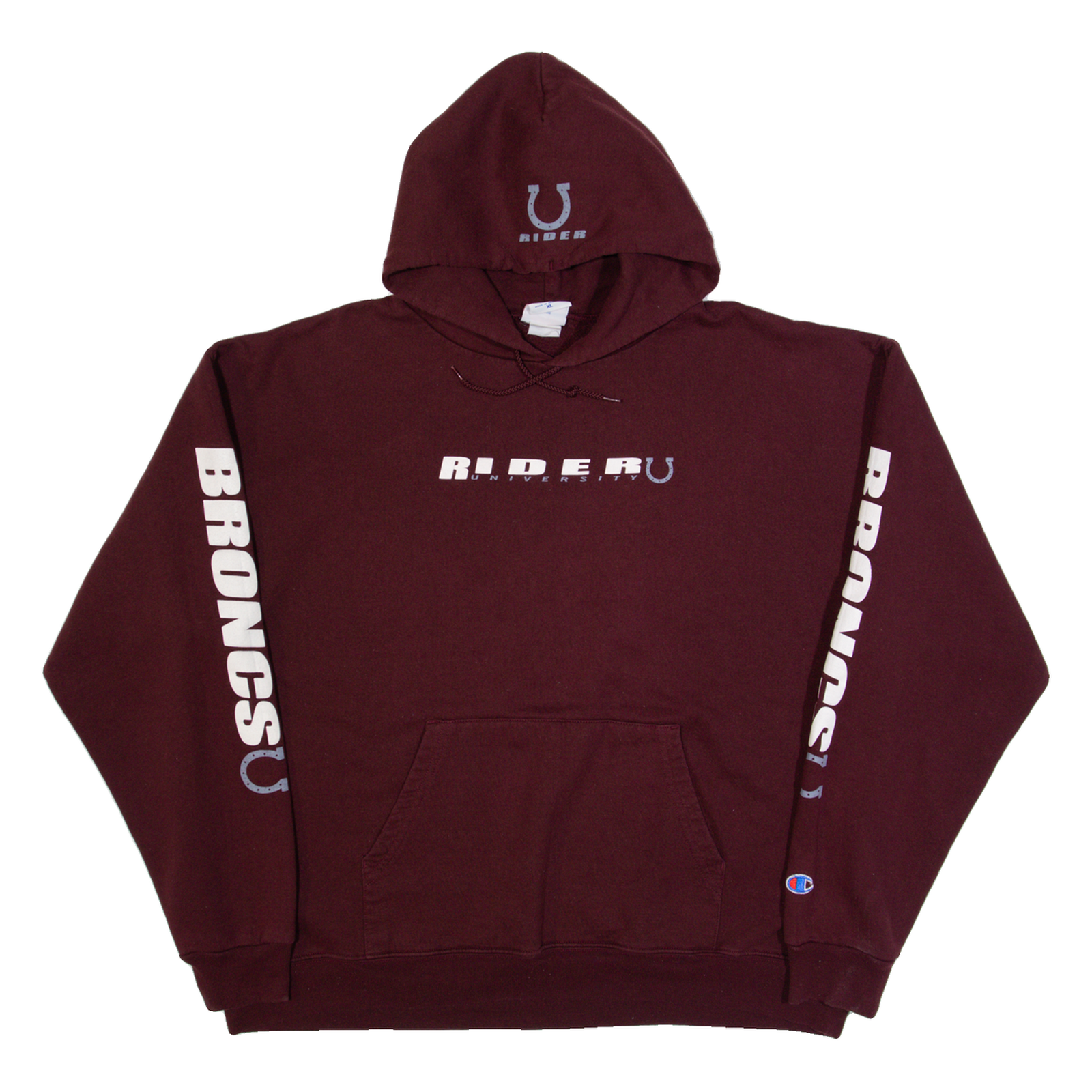 CHAMPION Riders University Mens Maroon Hoodie USA XL Refurbished - N/A refurbished available on Cerqular