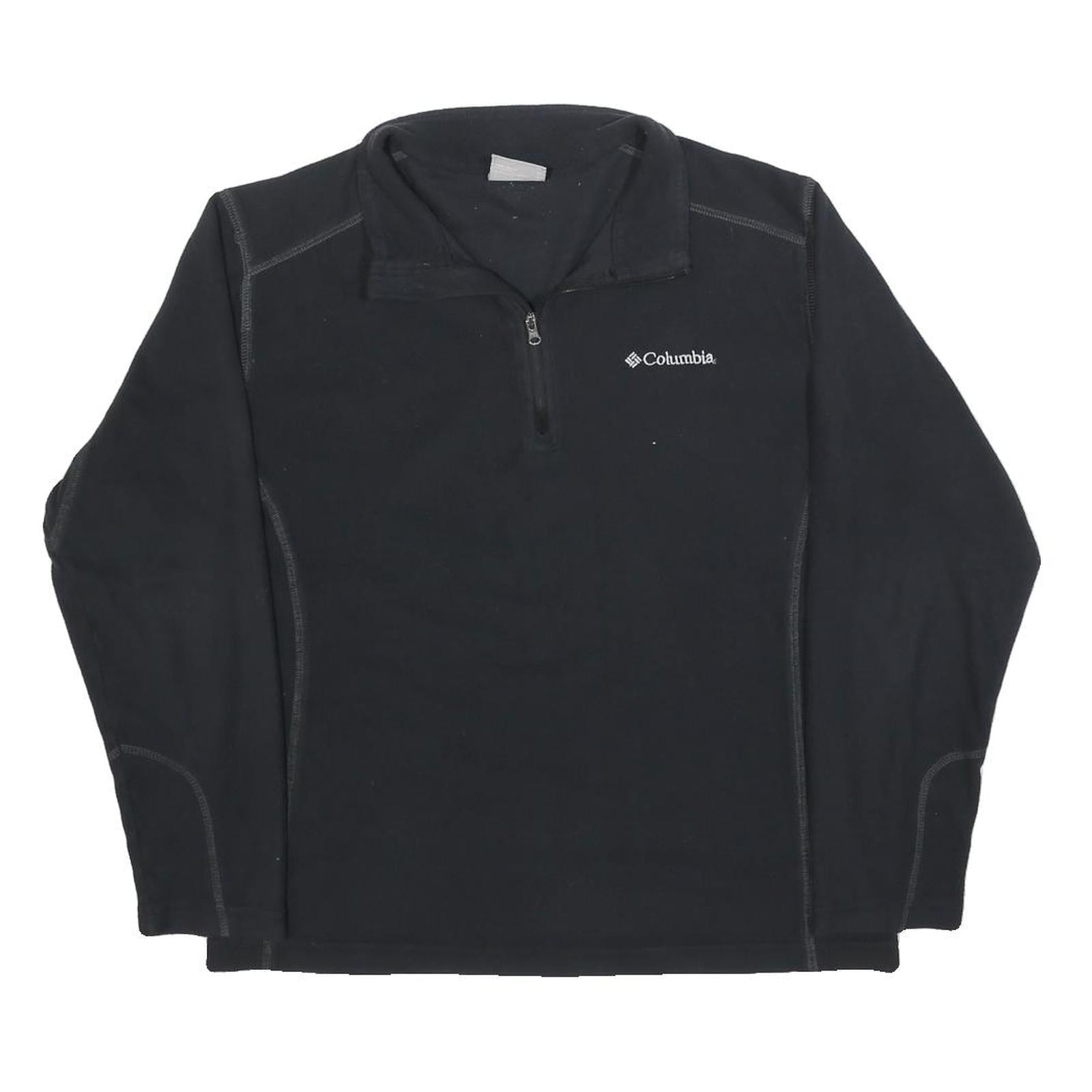COLUMBIA Mens Black Plain Pullover Crew Neck Basic Knit M Outdoor Layering Refurbished - N/A refurbished available on Cerqular