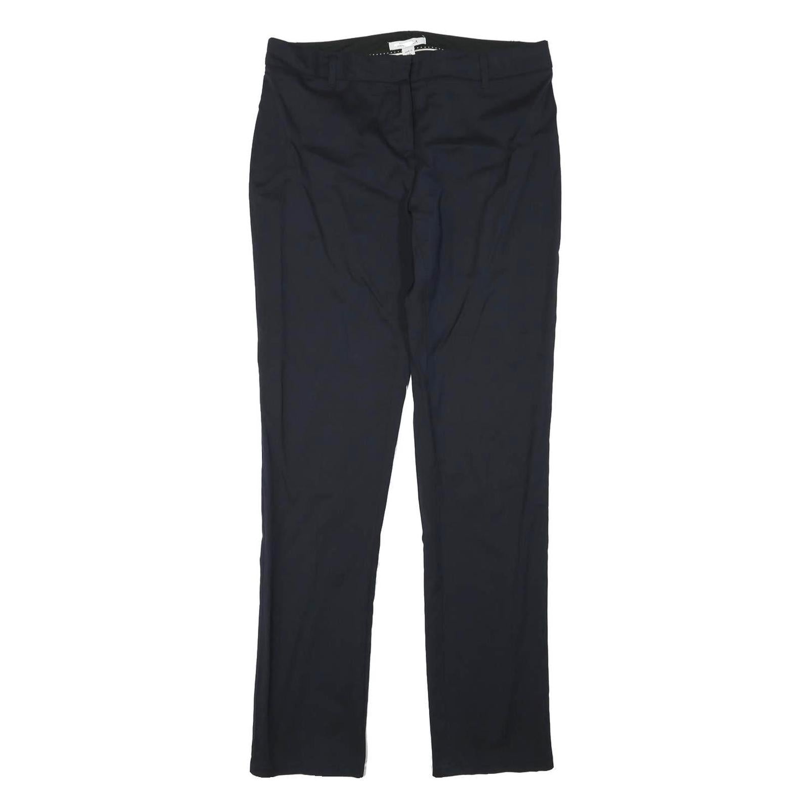 MARELLA Womens Cotton Blend Navy Slim Straight Trousers W32 L32 Smart Workwear Refurbished - N/A refurbished available on Cerqular
