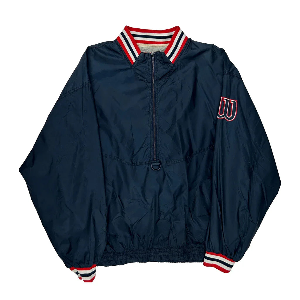 Wilson Windbreaker - XL Red Polyester Refurbished - Thrifted (note: this is a term often used to describe second- refurbished available on Cerqular