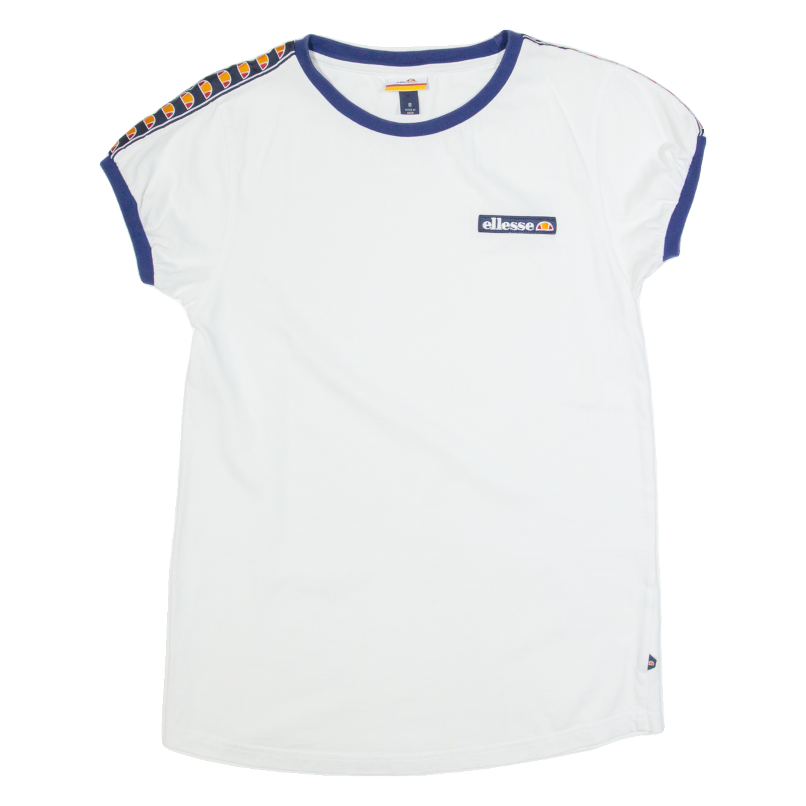 ELLESSE Womens T-Shirt White UK 8 Refurbished - N/A refurbished available on Cerqular