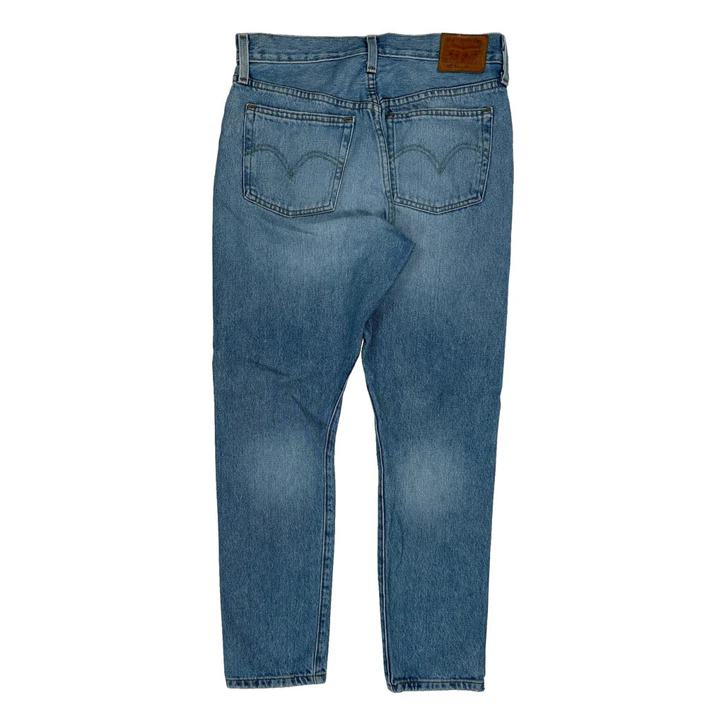501 Levis Jeans - 28W UK 8 Blue Denim Refurbished - Thrifted (note: this is a term often used to describe second- refurbished available on Cerqular