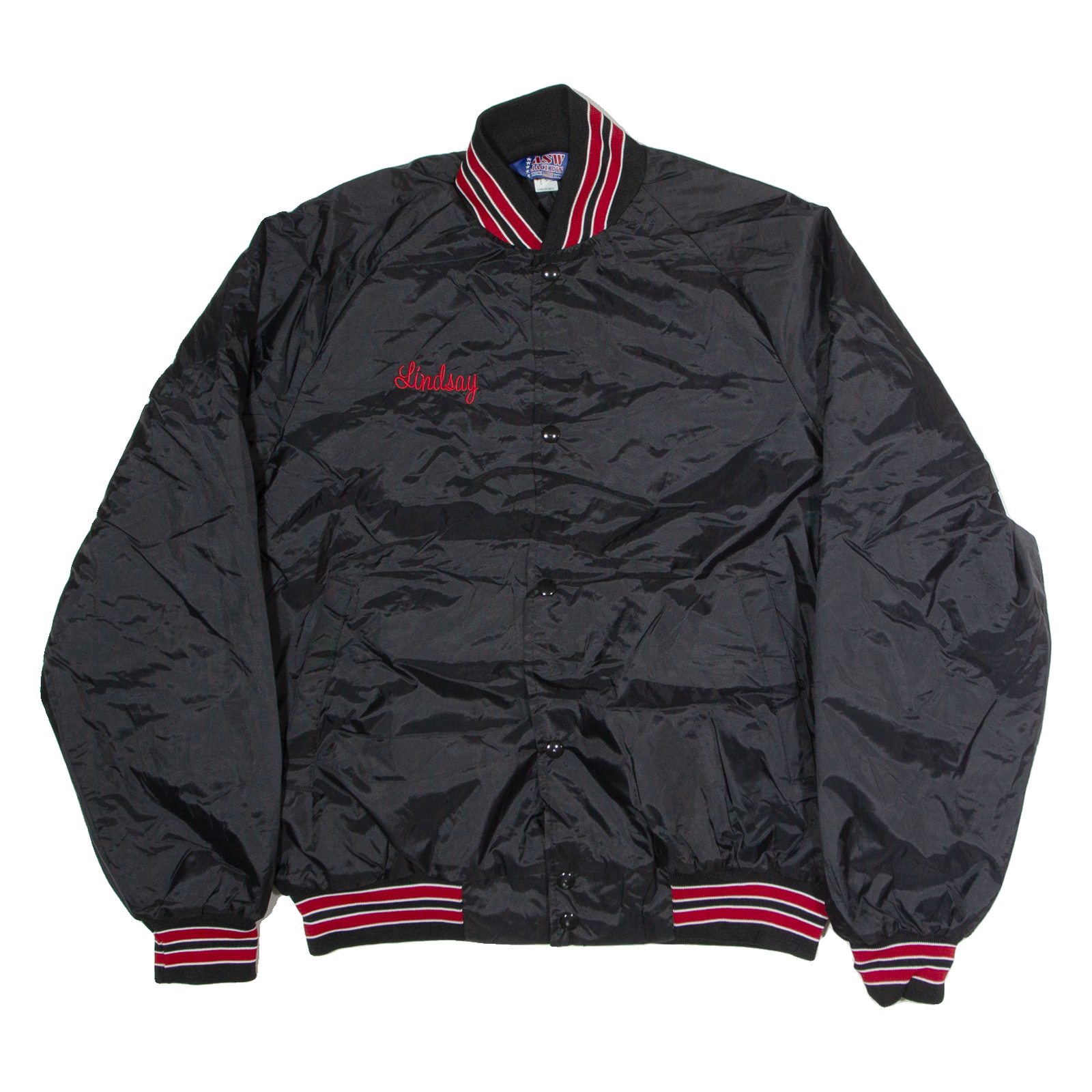 Buy ASW JACKETS Quilted Lined Womens Varsity Jacket Black Nylon USA M Refurbished - $36.39 ASW JACKETS Quilted Lined Womens Varsity Jacket Black Nylon USA M Refurbished - N/A refurbished available on Cerqular