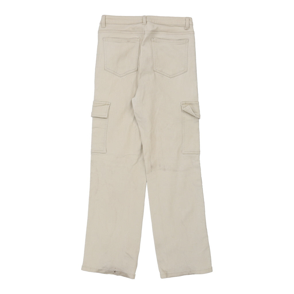 Buy Unbranded Jeans - Medium Cream Cotton Refurbished - $24.11 Unbranded Jeans - Medium Cream Cotton Refurbished - Thrifted (note: this is a term often used to describe second- refurbished available on Cerqular
