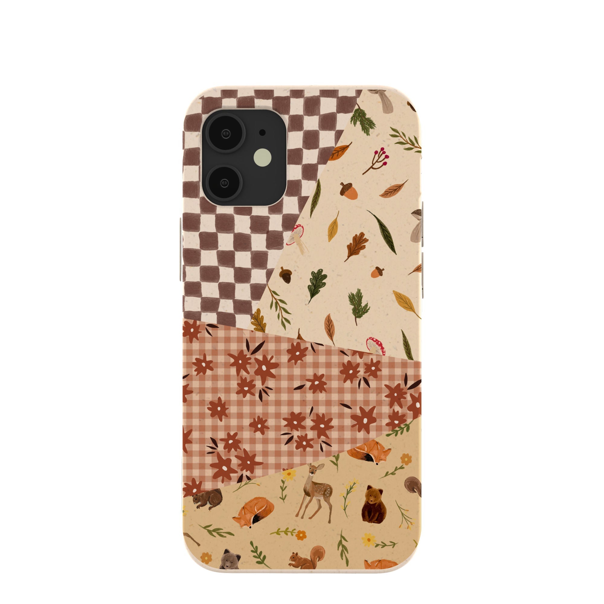 Seashell Autumn Quilt iPhone 12 Mini Case Refurbished - Pela Case refurbished available on Cerqular
