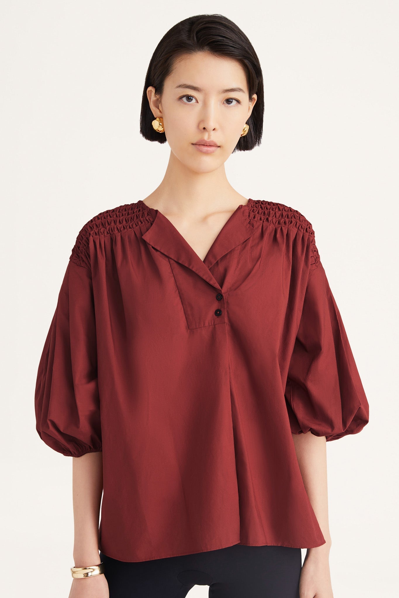 Blouse Dalen Terracotta | Color: TERRACOTTA | Size: S Refurbished - N/A (I could not find a well-known brand with this name refurbished available on Cerqular