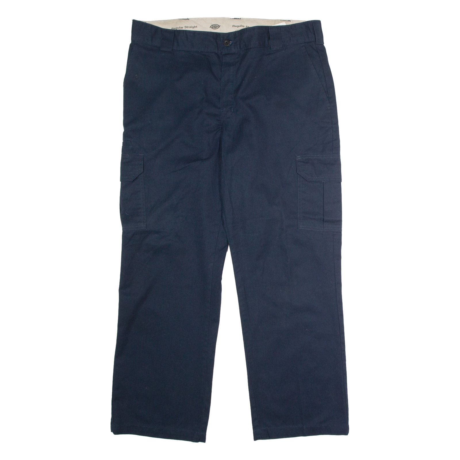DICKIES Flex Workwear Cargo Mens Trousers Blue Regular Straight W38 L30 Refurbished - N/A refurbished available on Cerqular