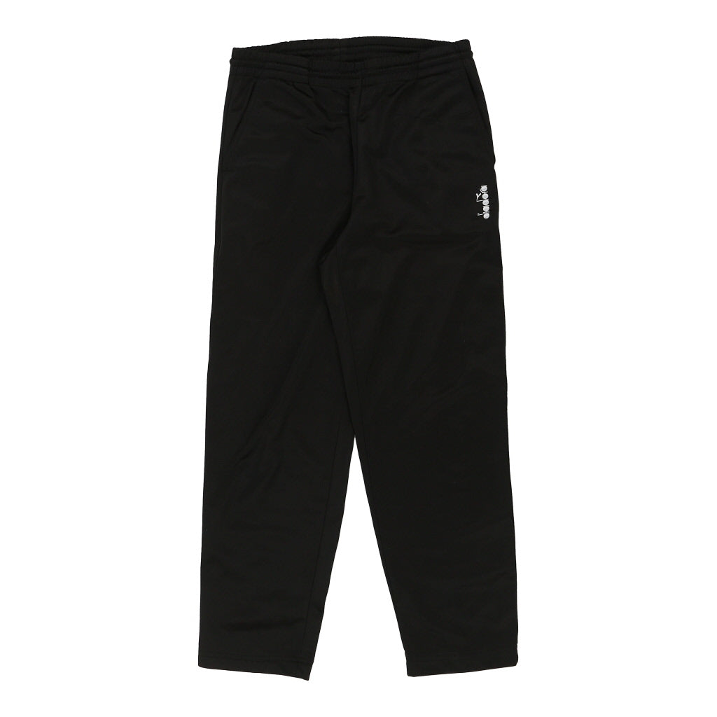 Diadora Tracksuit - Medium Black Polyester Refurbished - Thrifted (note: this is a term often used to describe second- refurbished available on Cerqular