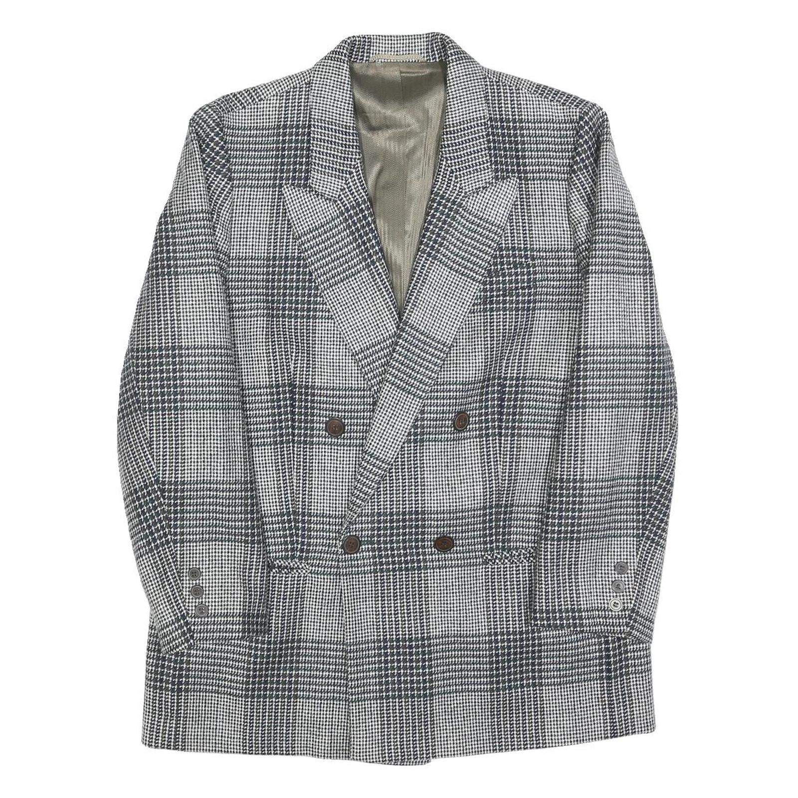 Buy DEL MOD Mens Grey & Black Check Wool Blend Double Breasted Jacket M Woven Blazer Refurbished - $48.09 DEL MOD Mens Grey & Black Check Wool Blend Double Breasted Jacket M Woven Blazer Refurbished - N/A refurbished available on Cerqular
