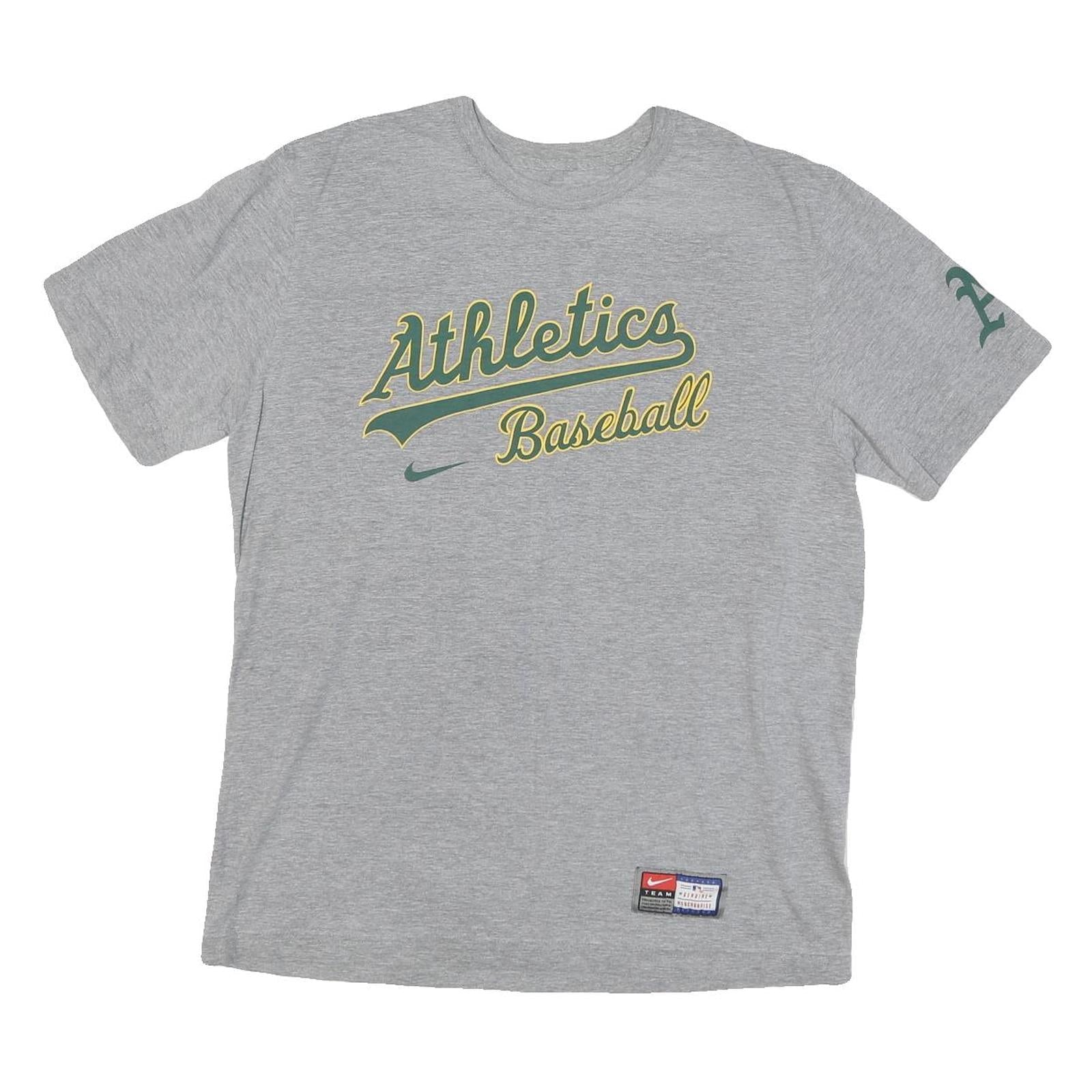 Buy NIKE Mens Grey Athletics Baseball T-Shirt L Short Sleeve Crew Neck Sportswear Refurbished - $19.49 NIKE Mens Grey Athletics Baseball T-Shirt L Short Sleeve Crew Neck Sportswear Refurbished - N/A refurbished available on Cerqular
