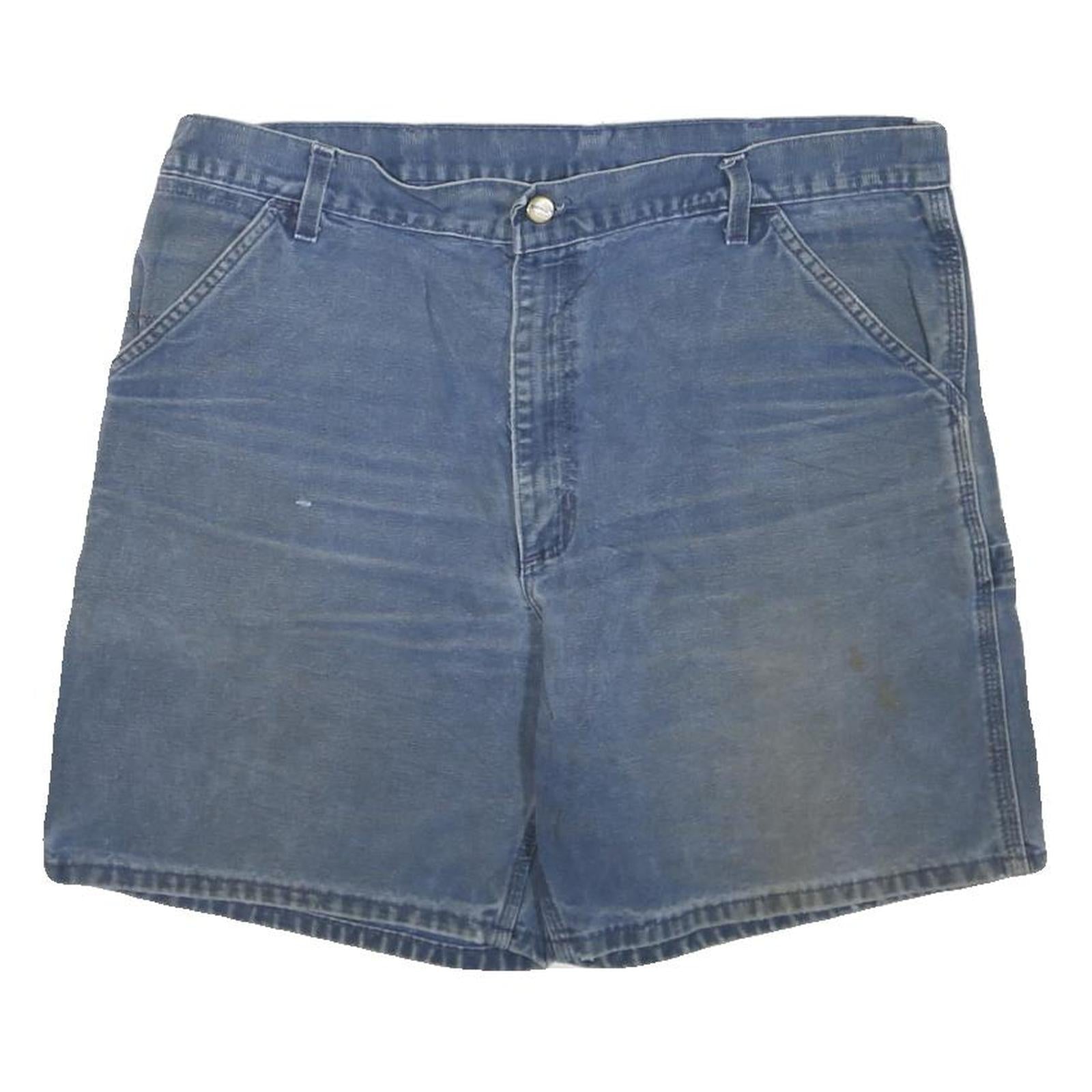 CARHARTT Mens Shorts Blue Casual L W38 Workwear Durable Cotton Blend Refurbished - N/A refurbished available on Cerqular