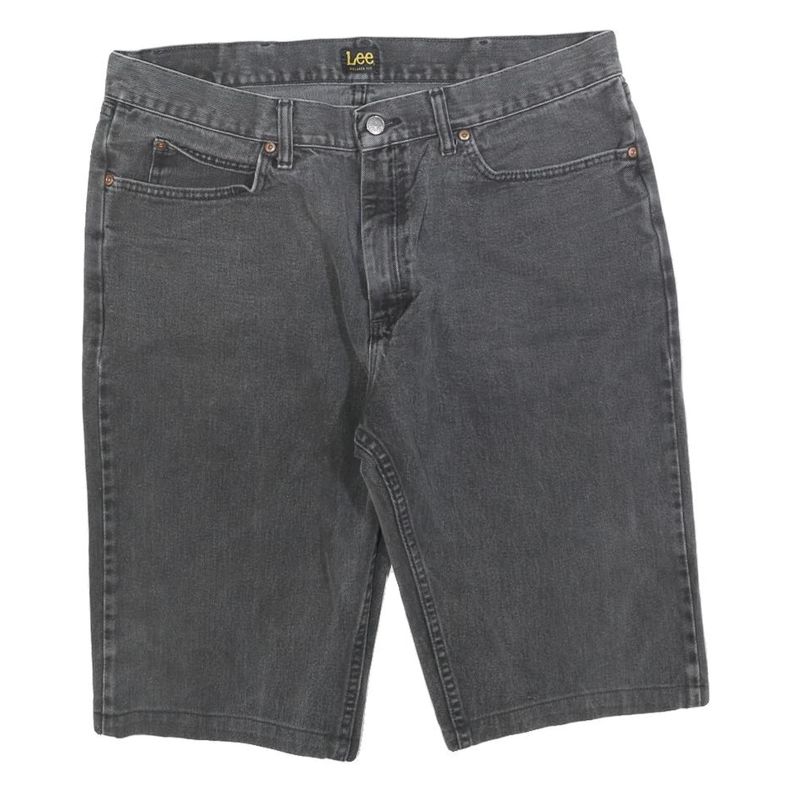 LEE Mens Shorts Black Denim XL W38 Classic Fit Casual Cotton Blend Refurbished - N/A refurbished available on Cerqular