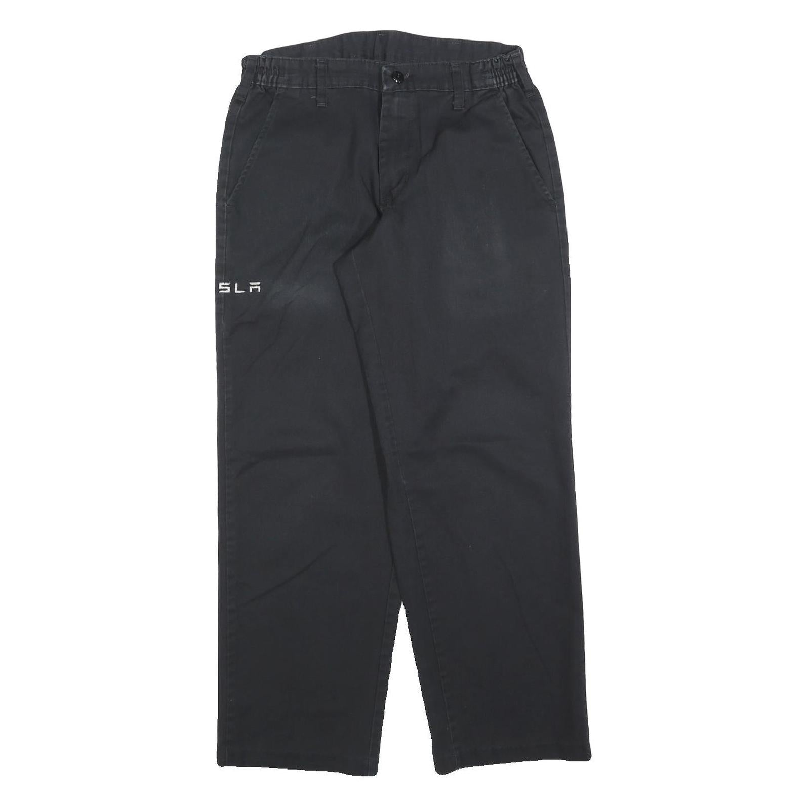 RED KAP Mens Cotton Blend Black Relaxed Straight Trousers W31 L28 Workwear Zip Refurbished - N/A refurbished available on Cerqular