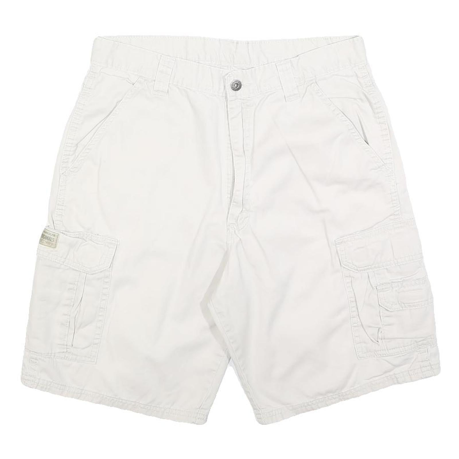 Buy WRANGLER Mens White Cargo Shorts M W32 Casual Cotton Blend Pockets Refurbished - $22.09 WRANGLER Mens White Cargo Shorts M W32 Casual Cotton Blend Pockets Refurbished - N/A refurbished available on Cerqular