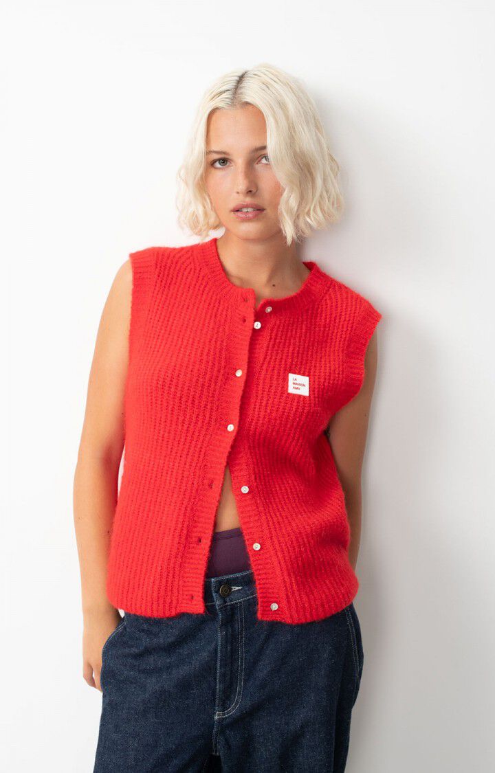 Vest East19m Piment-Chine | Color: PIMENT CHINE | Size: M Refurbished - Rue Madame is a known brand, and the standardized name is " refurbished available on Cerqular
