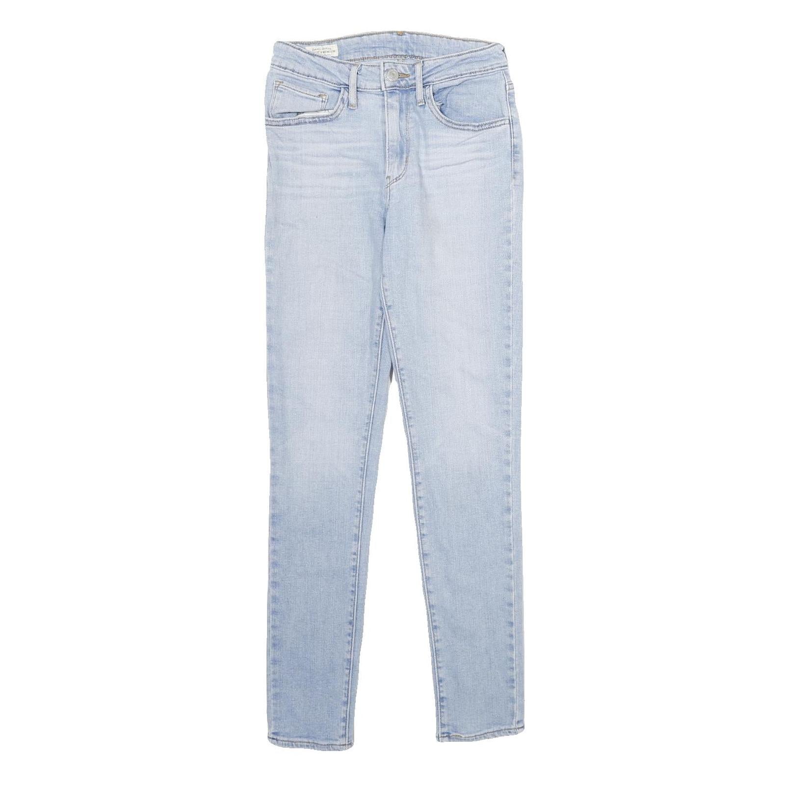 LEVI'S Womens Jeans Blue Slim Skinny Denim Light W25 L30 Classic Comfortable Zip Refurbished - N/A refurbished available on Cerqular