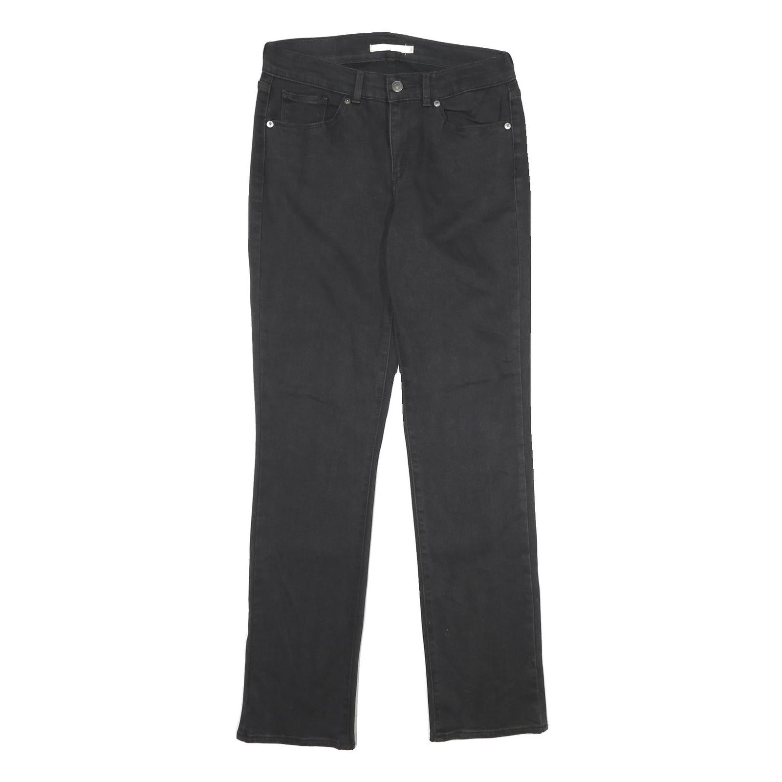 LEVI'S Womens Classic Black Straight Denim Raw Jeans W28 L32 Cotton Blend Zip Refurbished - N/A refurbished available on Cerqular