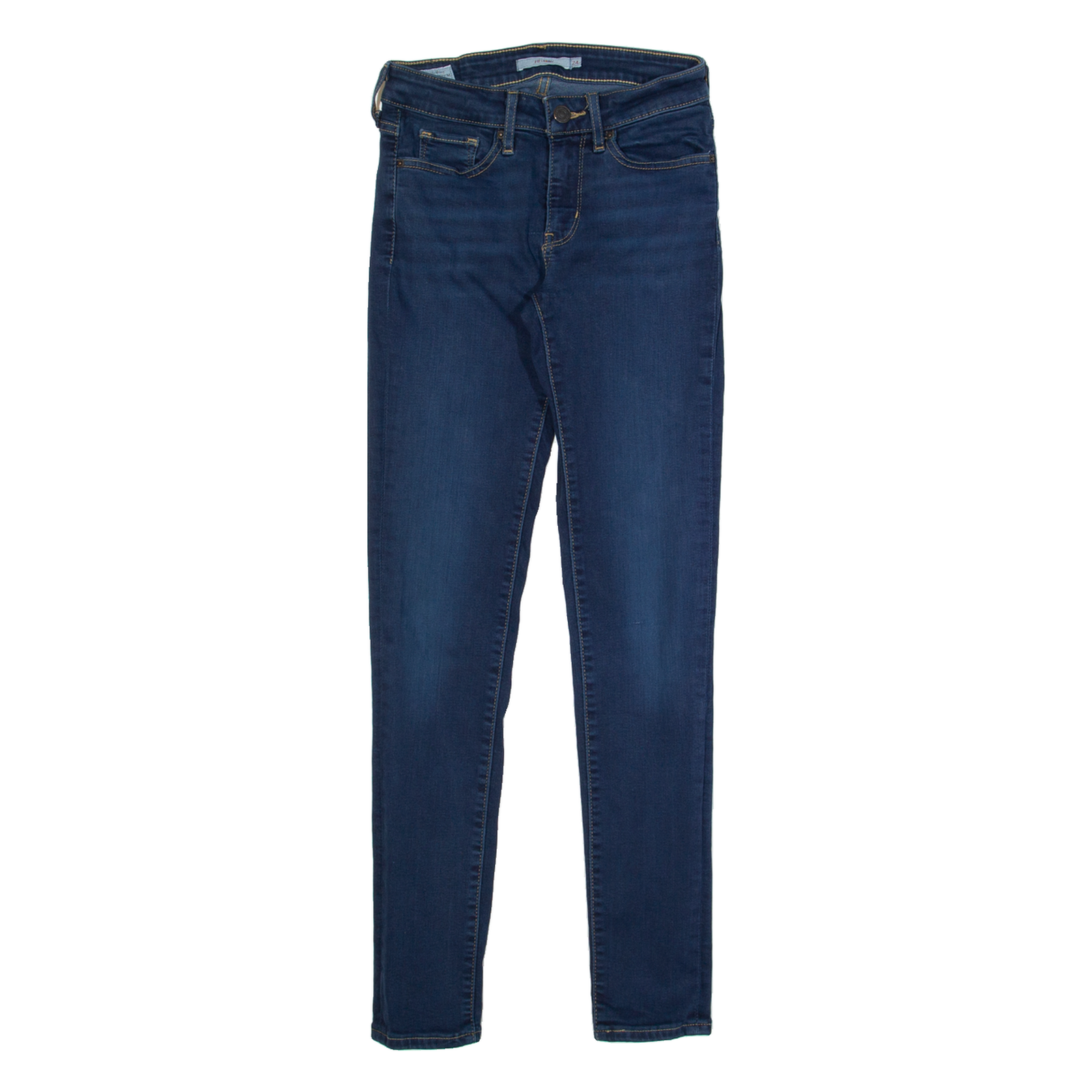 LEVI'S Womens Jeans Blue Regular Skinny W24 L30 Refurbished - N/A refurbished available on Cerqular