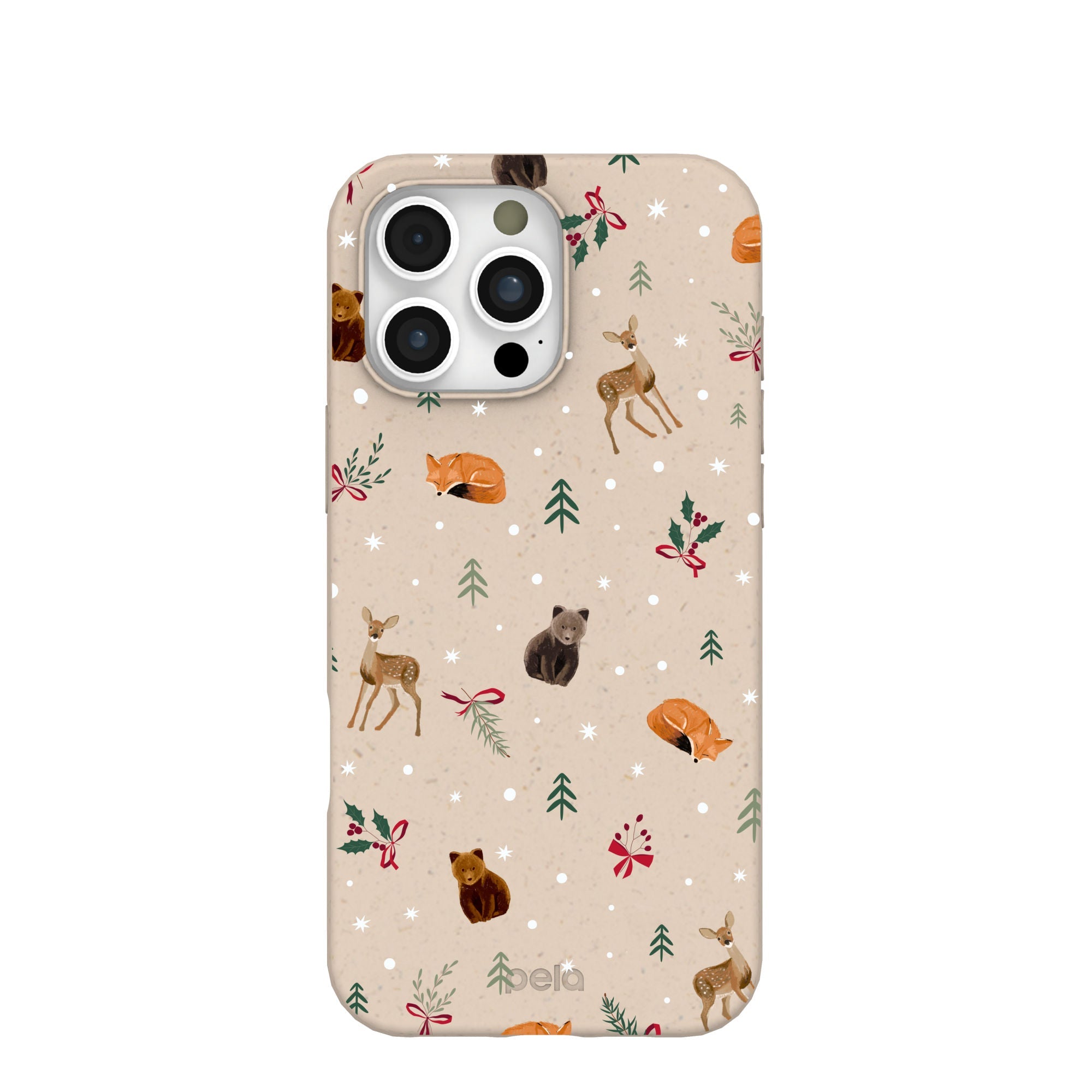 Seashell Winter Woodland iPhone 16 Pro Max Case Refurbished - Pela Case refurbished available on Cerqular
