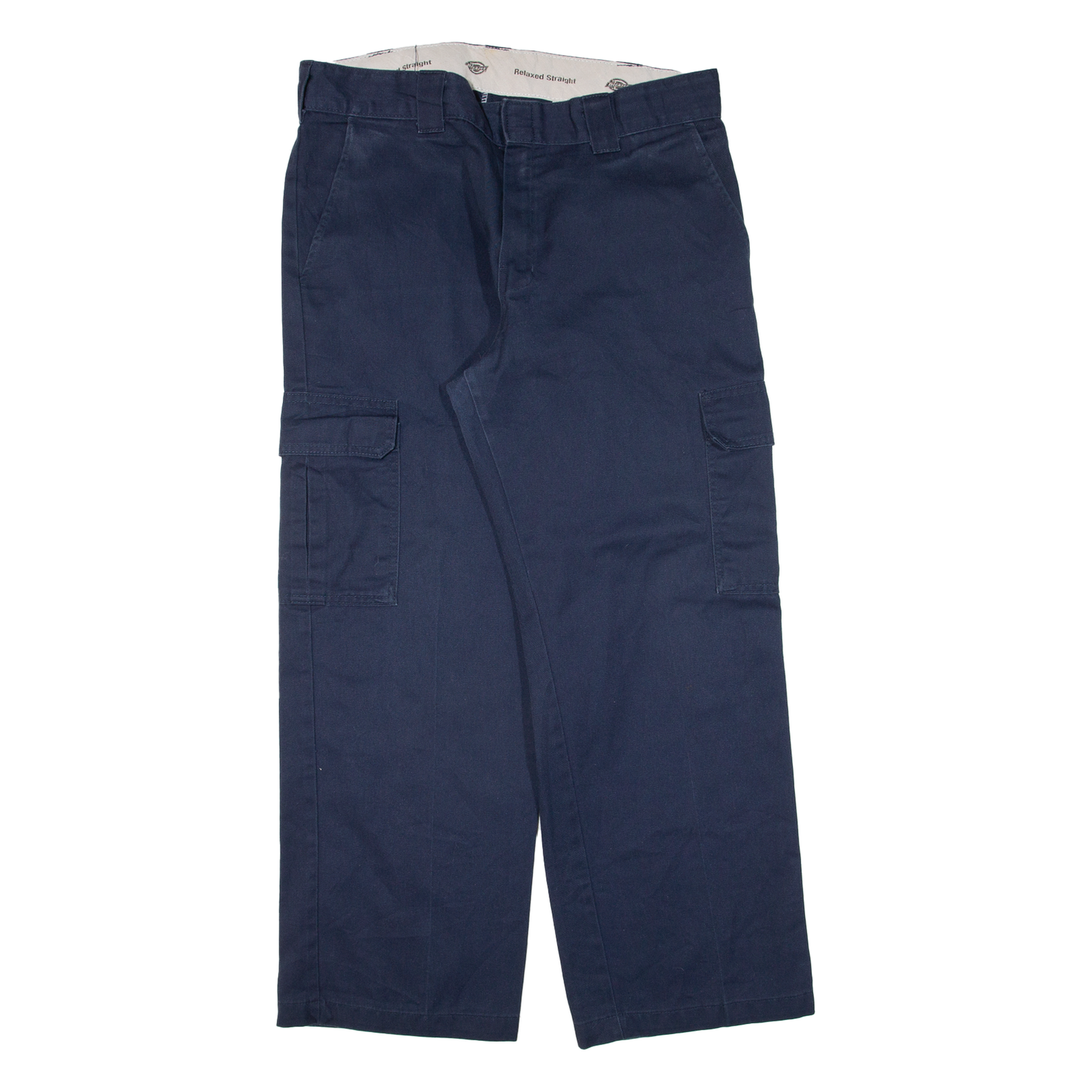 DICKIES Cargo Workwear Mens Trousers Blue Relaxed Straight W36 L30 Refurbished - N/A refurbished available on Cerqular