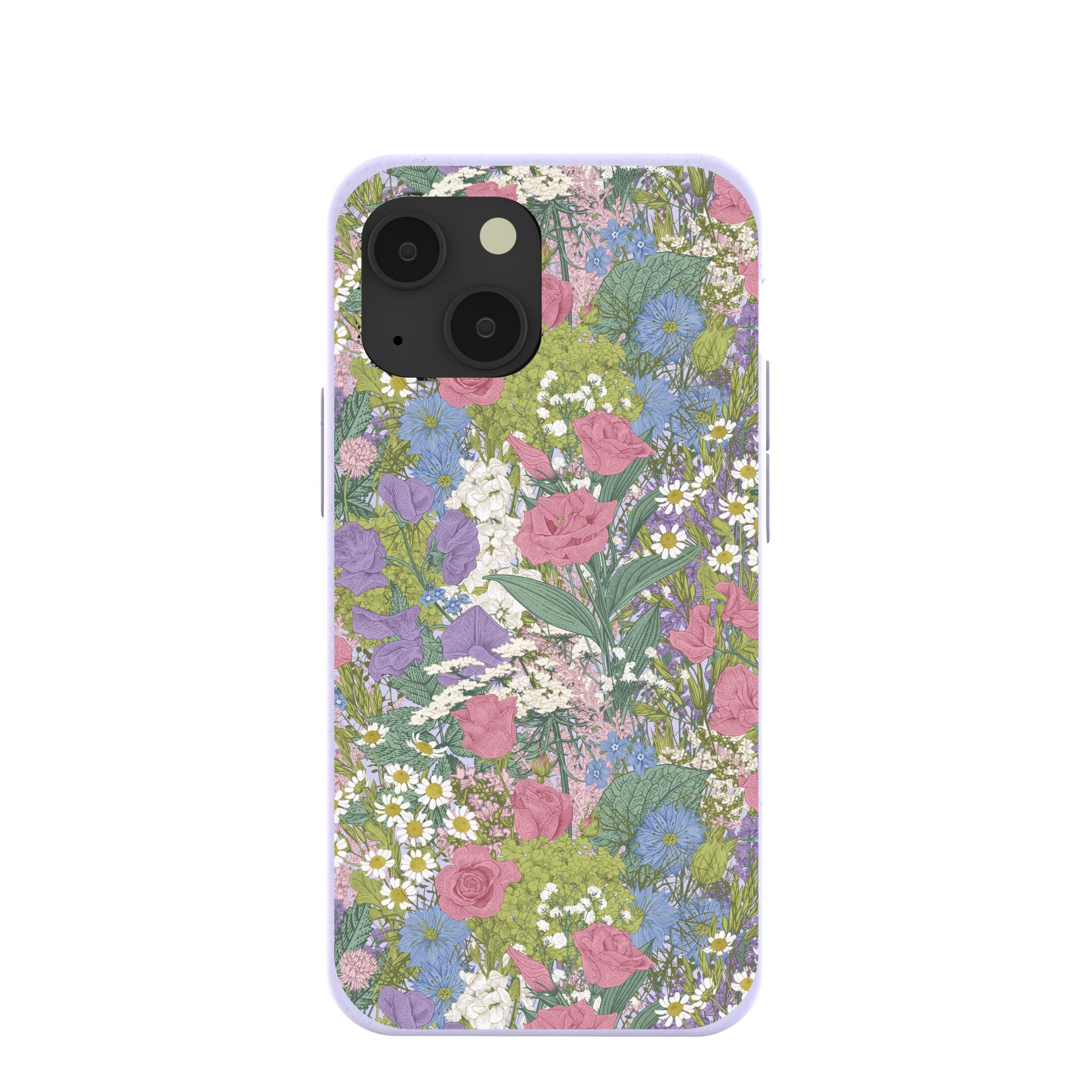Lavender Pastel fields iPhone 13 Mini Case Refurbished - Pela Case refurbished available on Cerqular