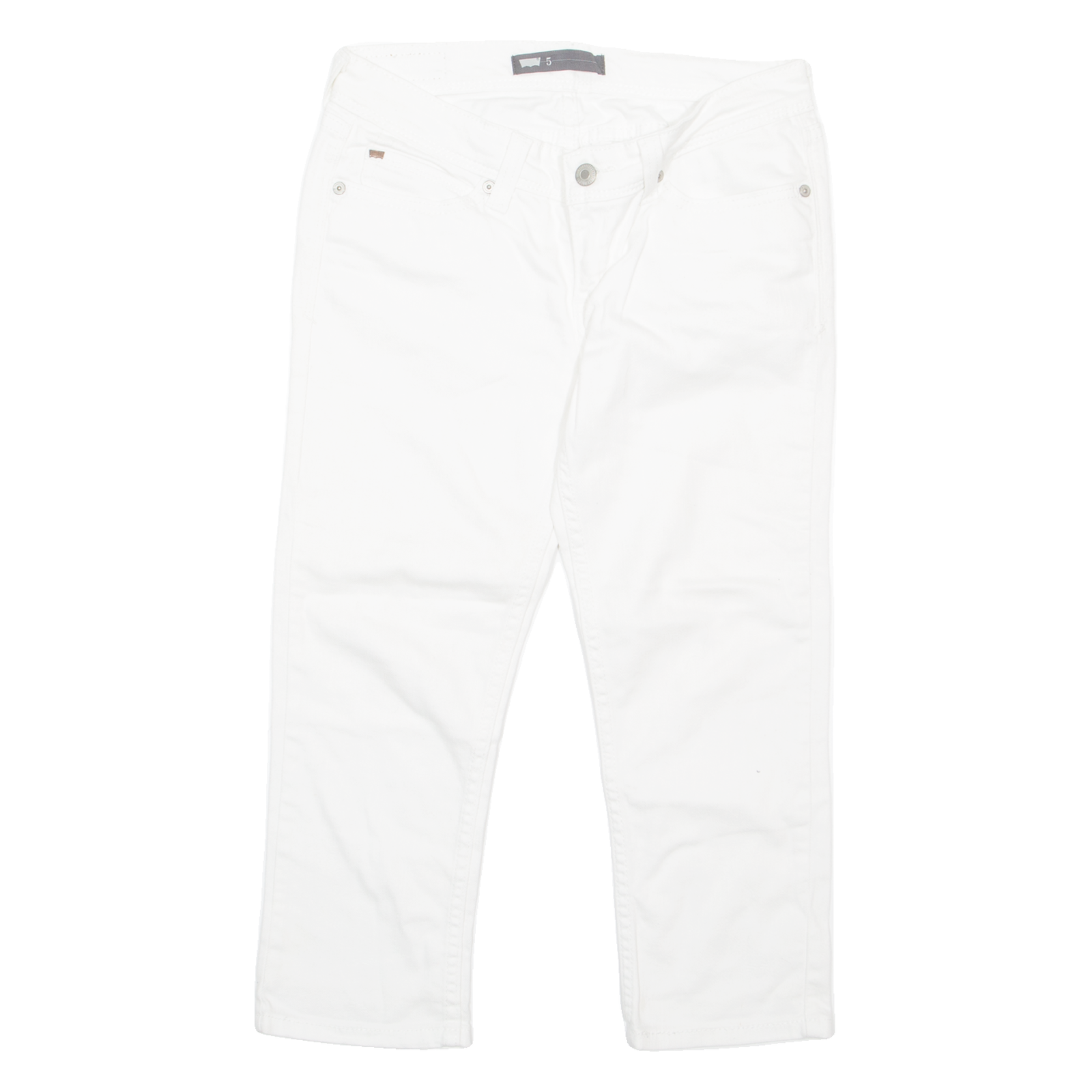 LEVI'S Womens Jeans White Regular Straight W28 L20 Refurbished - N/A refurbished available on Cerqular