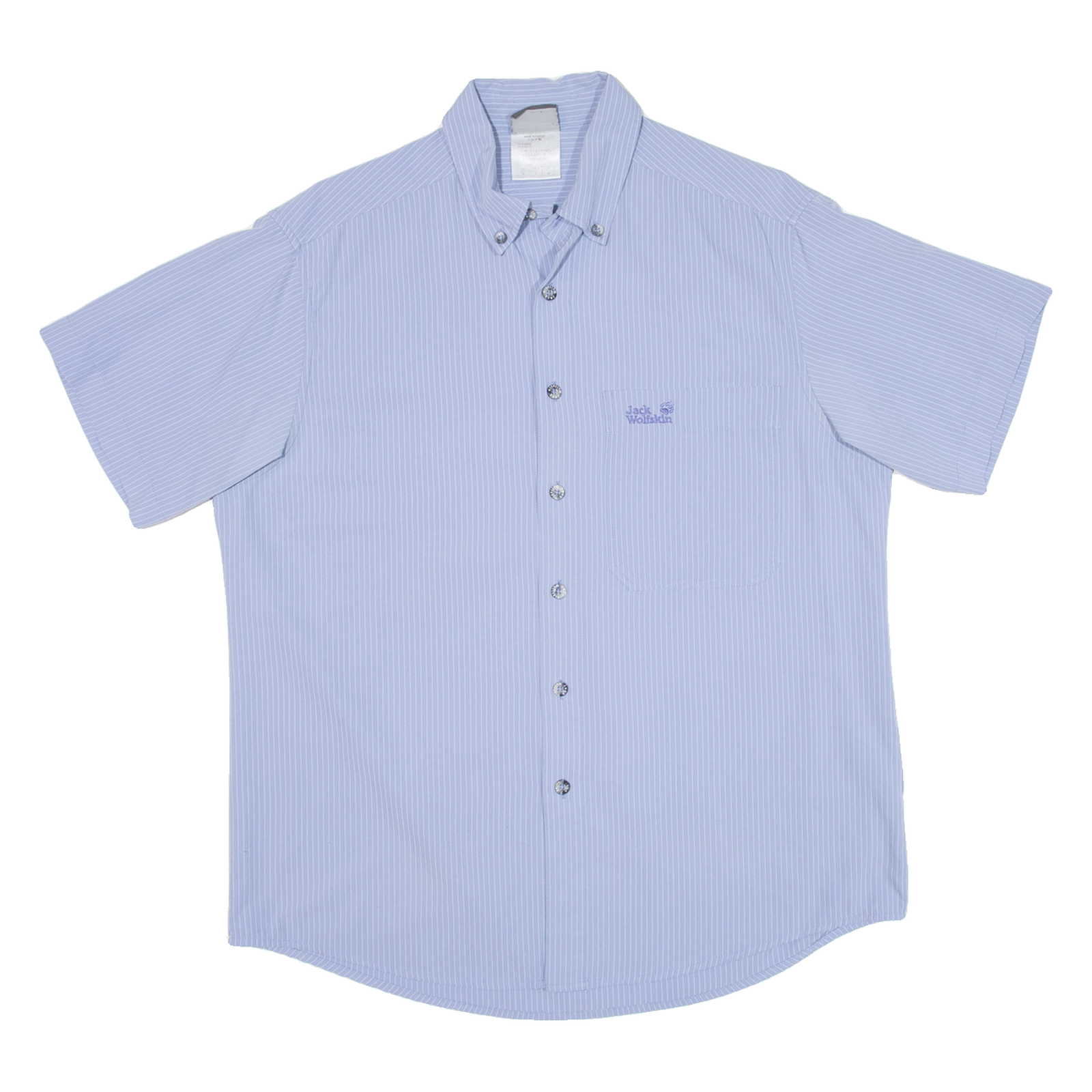 JACK WOLFSKIN Mens Shirt Blue Striped M Refurbished - N/A refurbished available on Cerqular