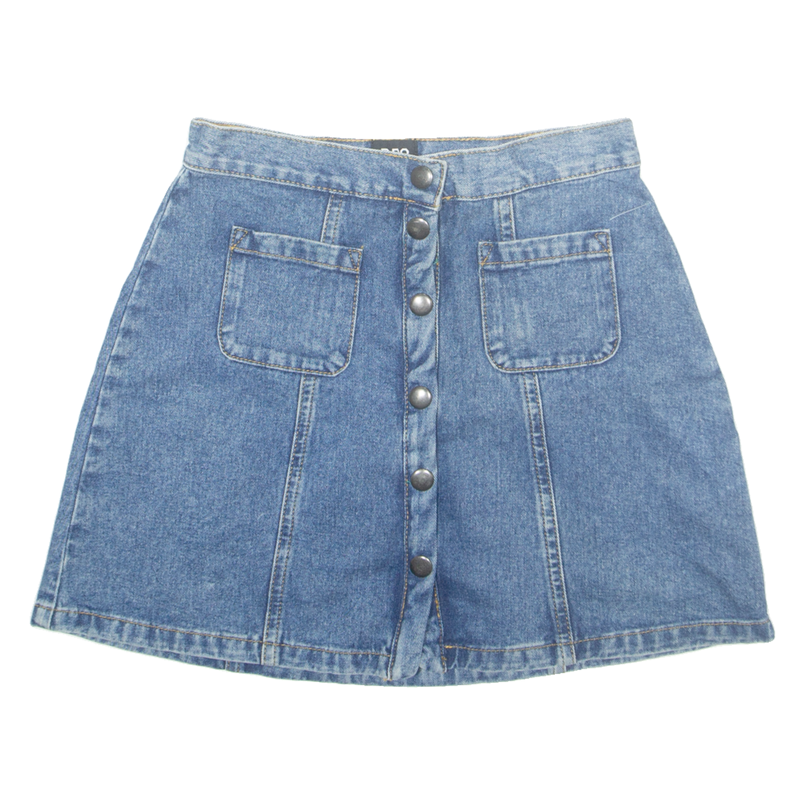 BDG URBAN OUTFITTERS Buttoned Womens A-Line Skirt Blue Short Denim XS Refurbished - N/A refurbished available on Cerqular