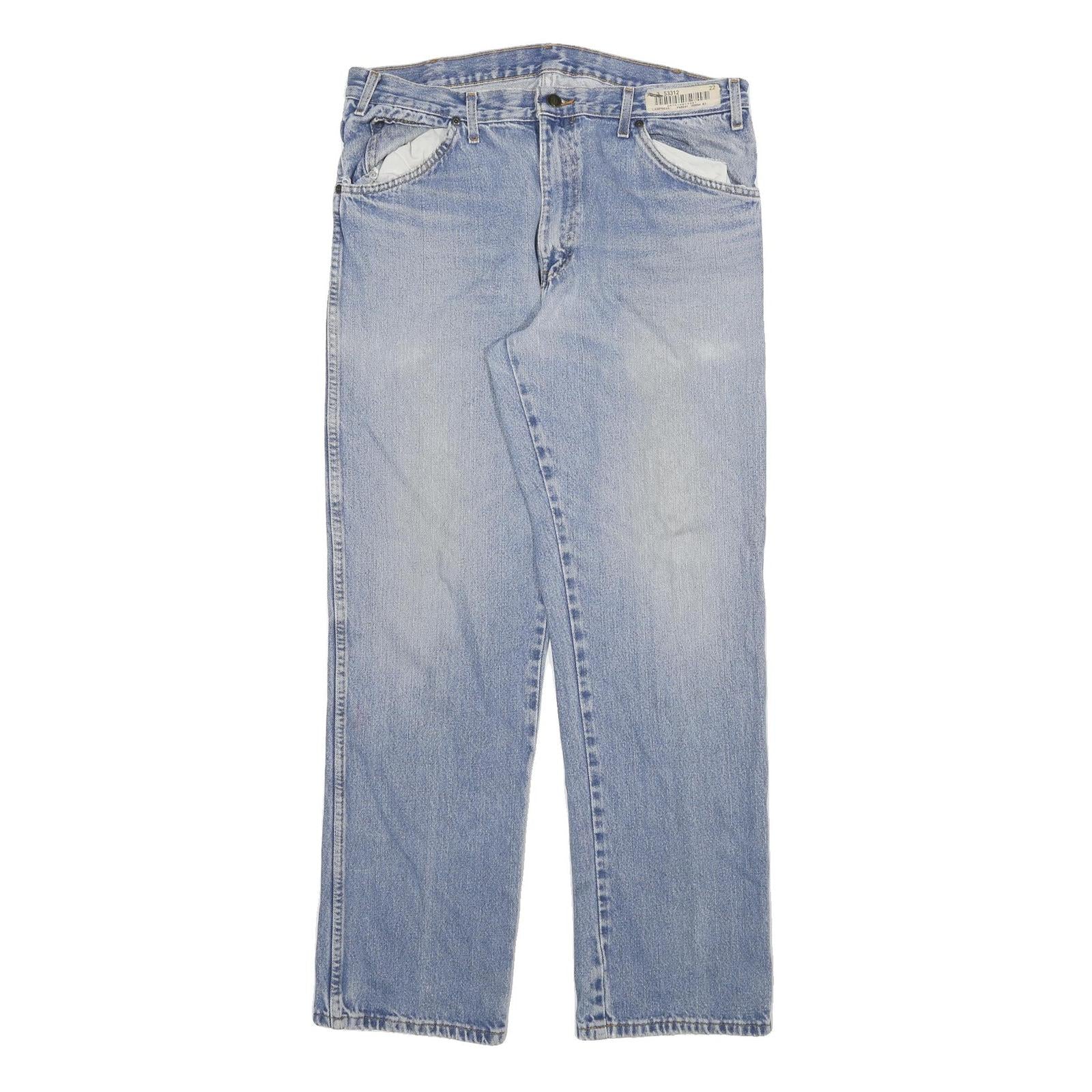 DICKIES Mens Jeans Blue Regular Straight Denim Light W34 L31 Classic Cotton Refurbished - N/A refurbished available on Cerqular