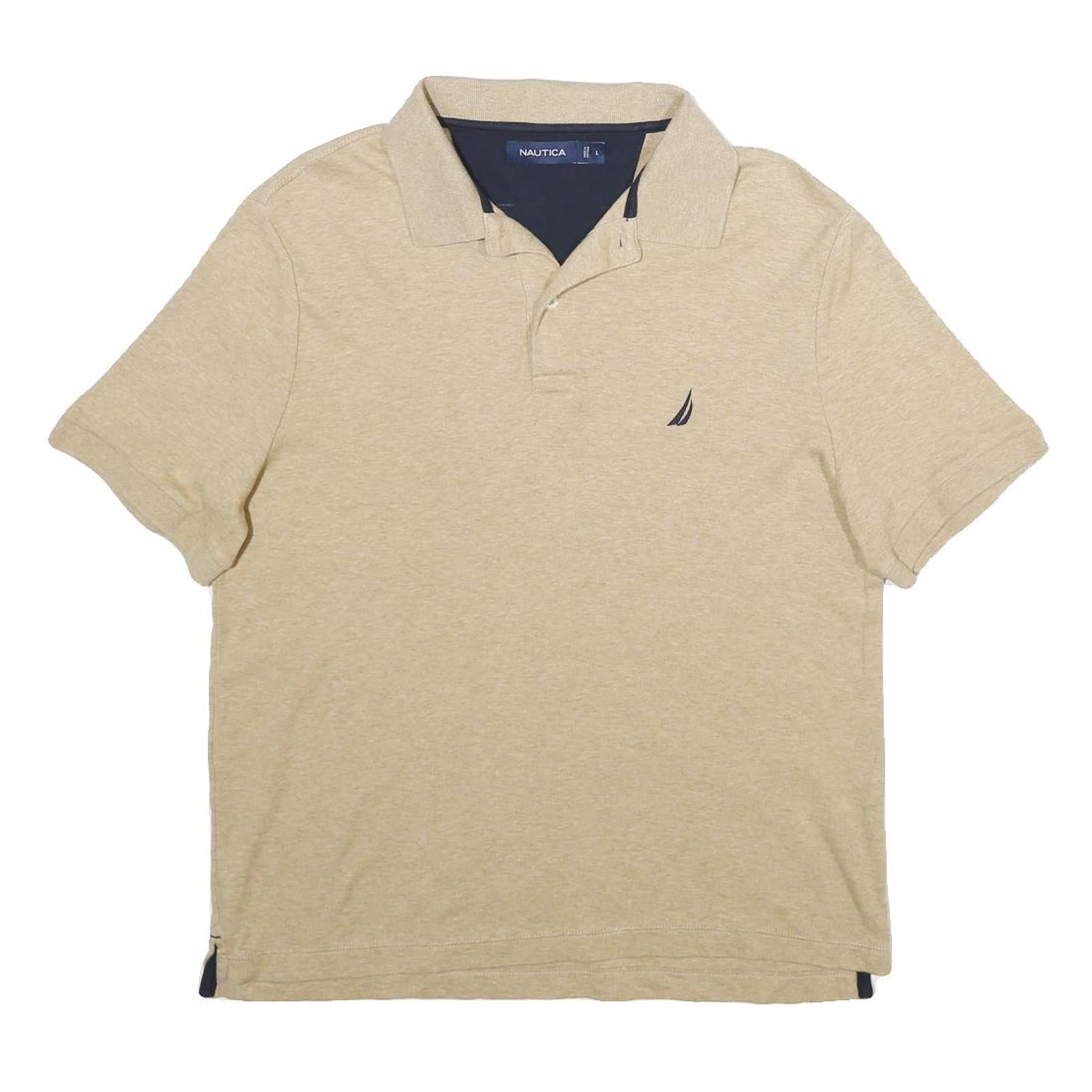 Buy NAUTICA Mens Beige Short Sleeve Plain L Polo Shirt Cotton Classic Fit Casual Refurbished - $25.99 NAUTICA Mens Beige Short Sleeve Plain L Polo Shirt Cotton Classic Fit Casual Refurbished - N/A refurbished available on Cerqular