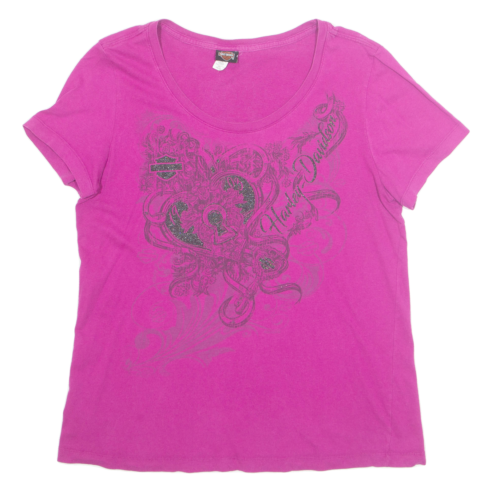 HARLEY DAVIDSON Geneva Womens T-Shirt Pink L Refurbished - N/A refurbished available on Cerqular