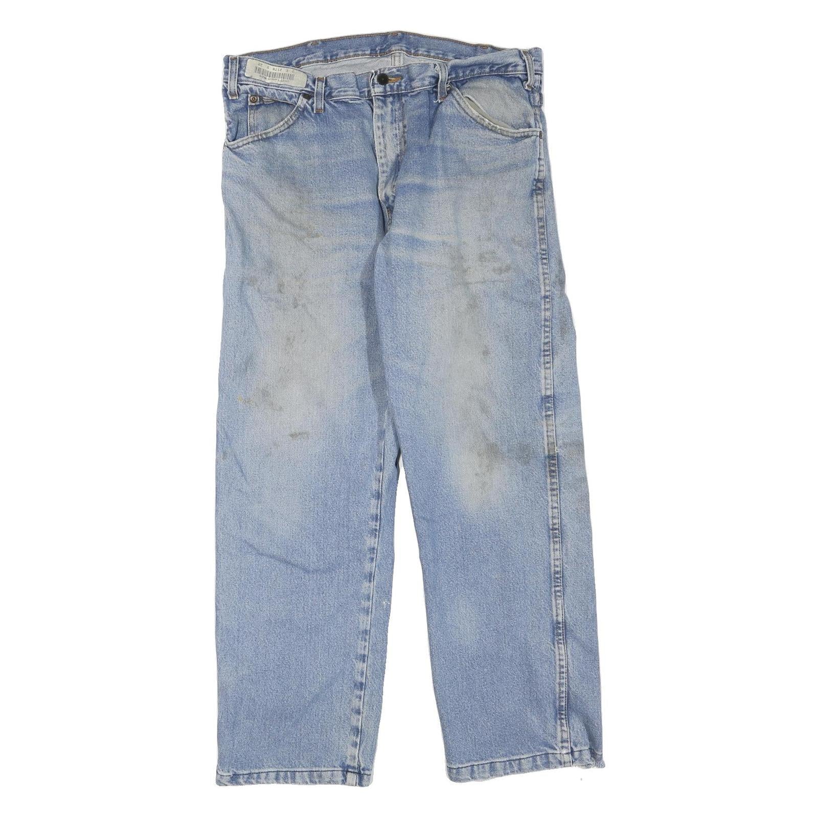 DICKIES Mens Jeans Blue Regular Straight Denim Light W34 L28 Classic Workwear Refurbished - N/A refurbished available on Cerqular