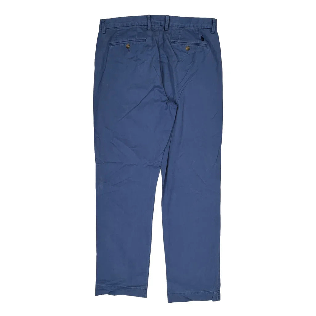Polo By Ralph Lauren Chinos - 34W 30L Blue Cotton Refurbished - Thrifted (note: this is a term often used to describe second- refurbished available on Cerqular