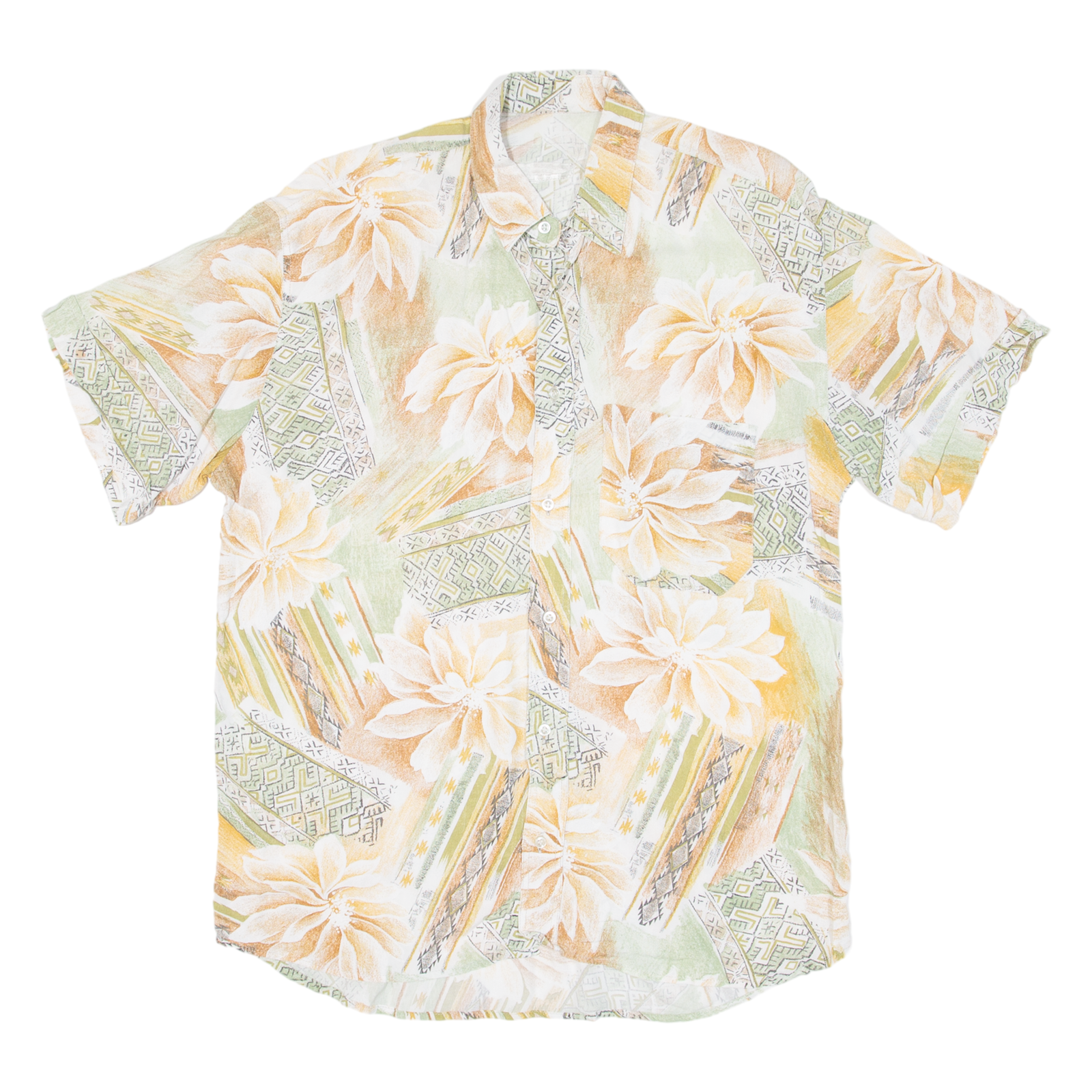Mens Shirt Green Floral M Refurbished - N/A refurbished available on Cerqular