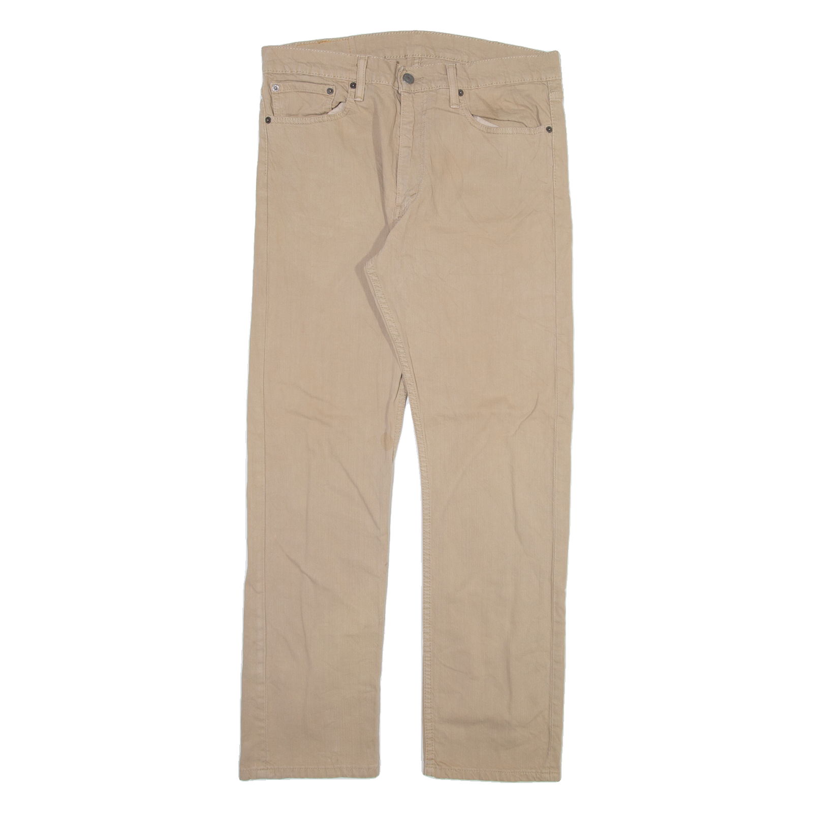 LEVI'S 513 Mens Trousers Beige Slim Straight W34 L30 Refurbished - N/A refurbished available on Cerqular