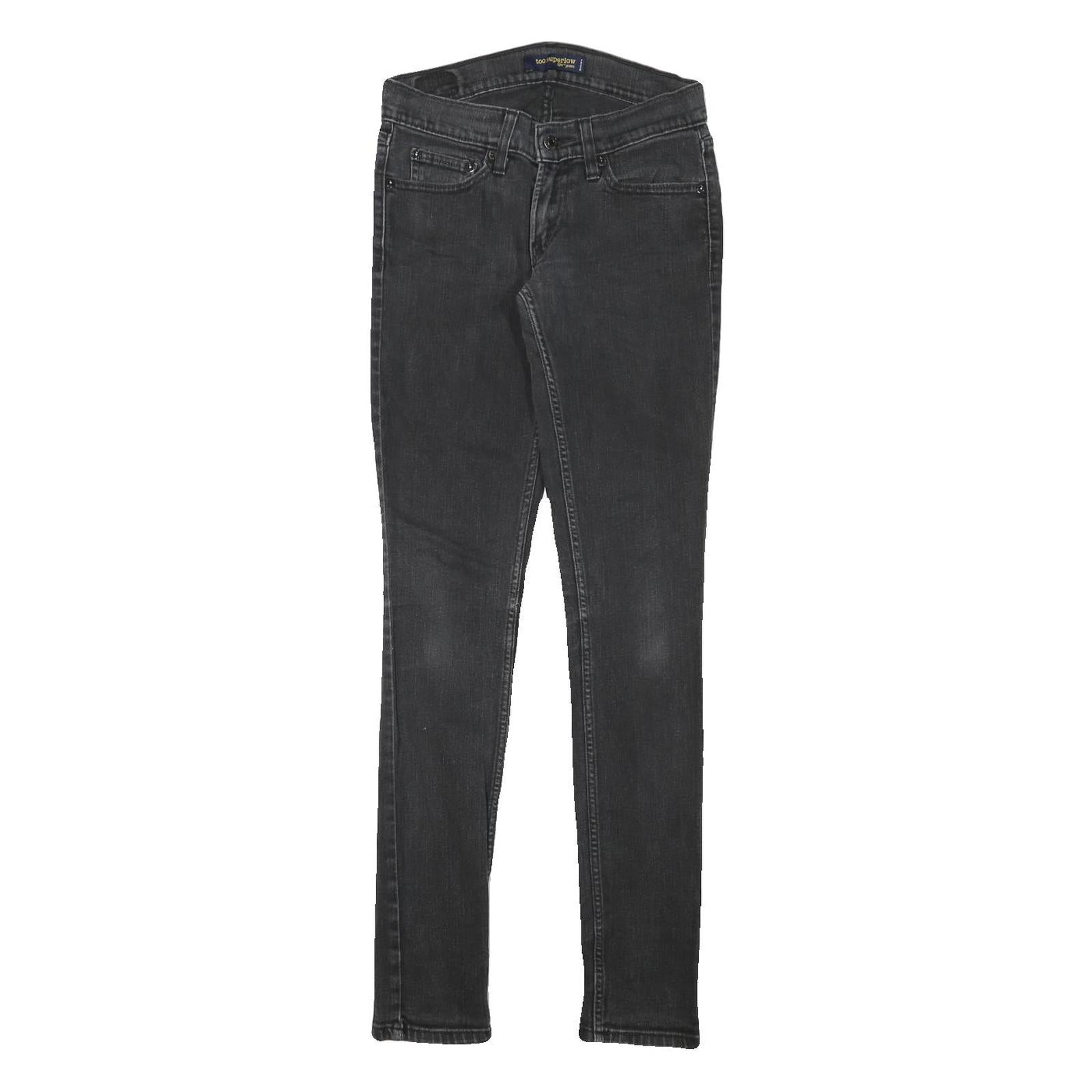 LEVI'S 524 Womens Jeans Black Slim Skinny Denim Medium W26 L30 Stretch Zip Refurbished - N/A refurbished available on Cerqular