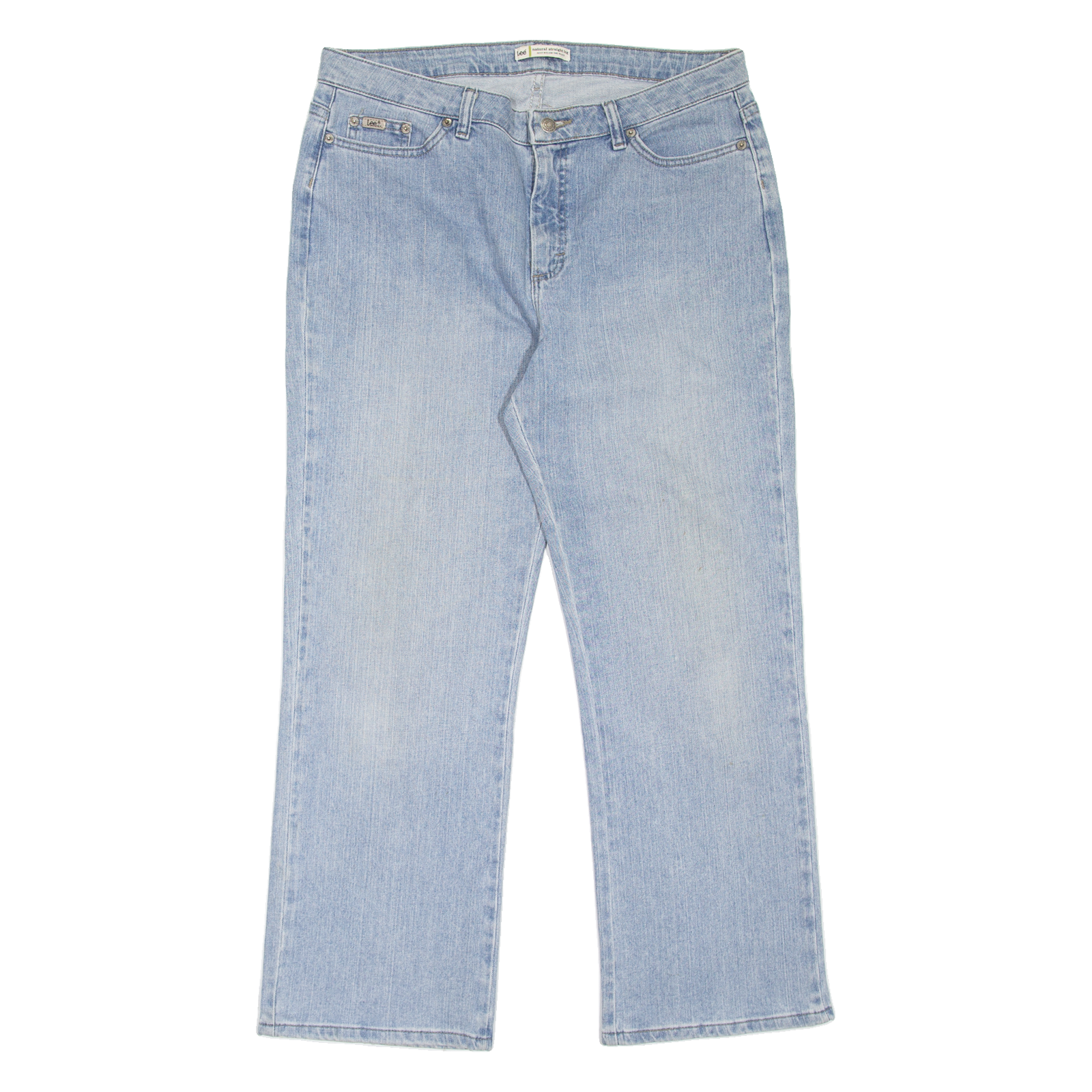 LEE Womens Jeans Blue Regular Straight Stone Wash W34 L28 Refurbished - N/A refurbished available on Cerqular