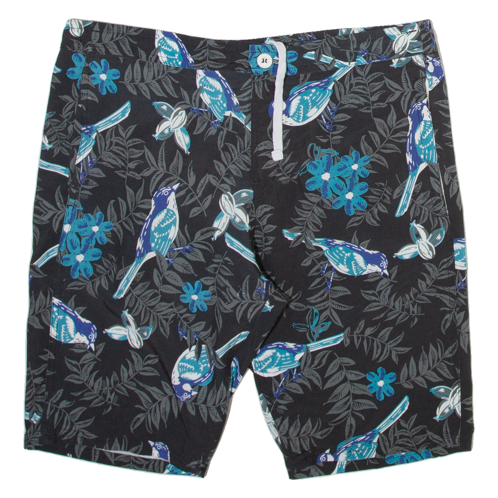 DICKIES Mens Swimming Shorts Grey Floral L W34 Refurbished - N/A refurbished available on Cerqular