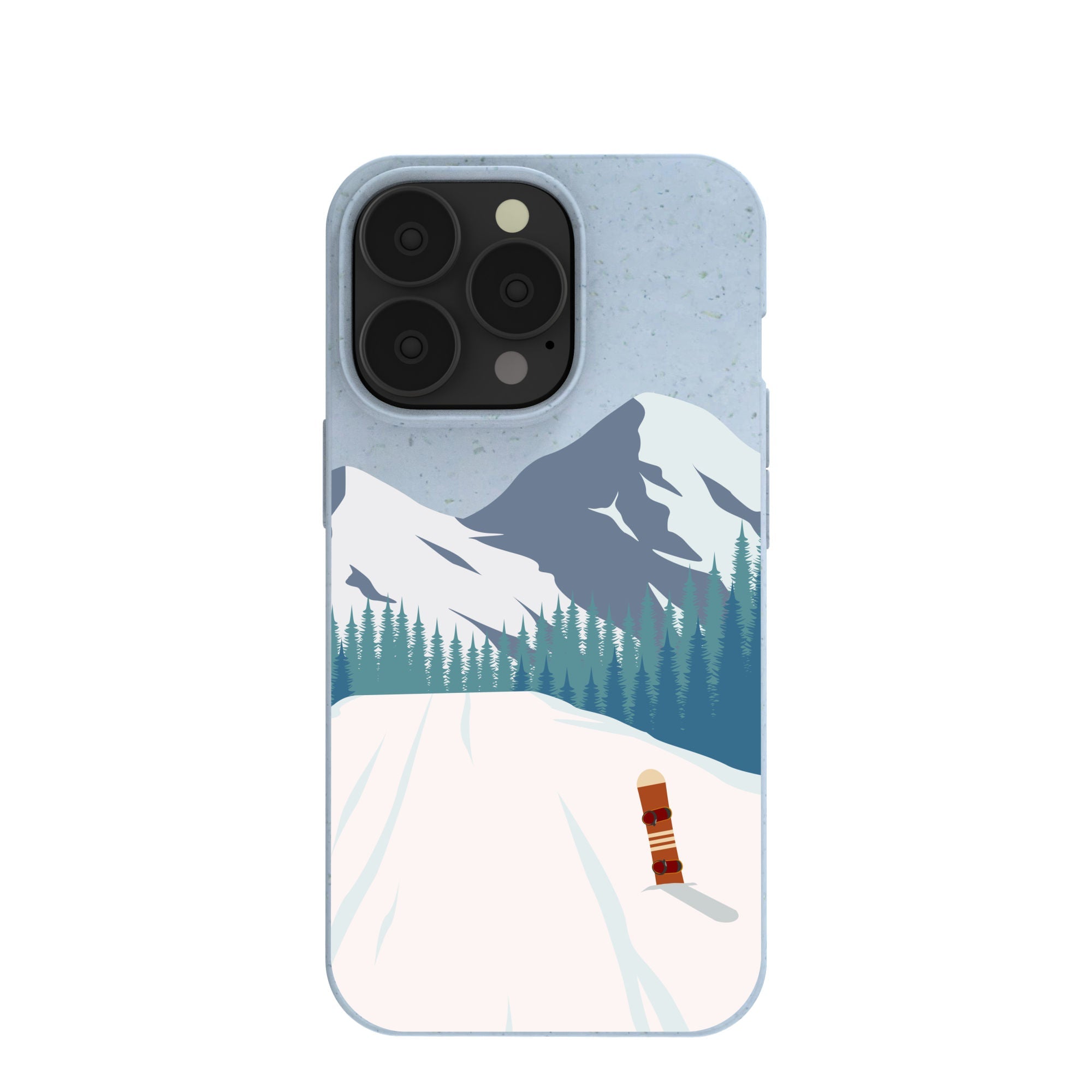 Powder Blue Shredding Peaks iPhone 13 Pro Case Refurbished - Pela Case refurbished available on Cerqular