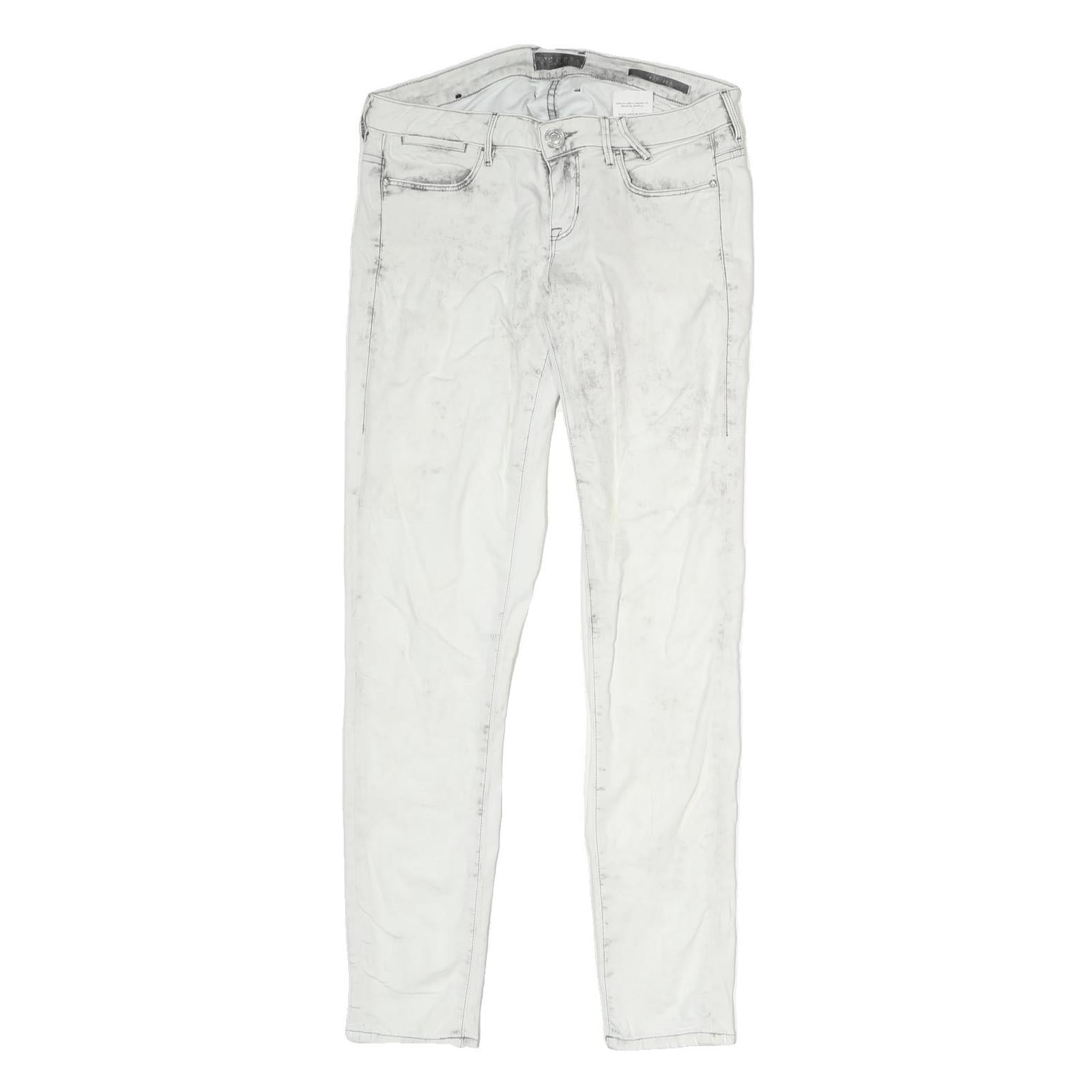 Buy GUESS Womens White Slim Cotton Trousers W28 L28 Zip Casual Stylish Refurbished - $41.59 GUESS Womens White Slim Cotton Trousers W28 L28 Zip Casual Stylish Refurbished - N/A refurbished available on Cerqular