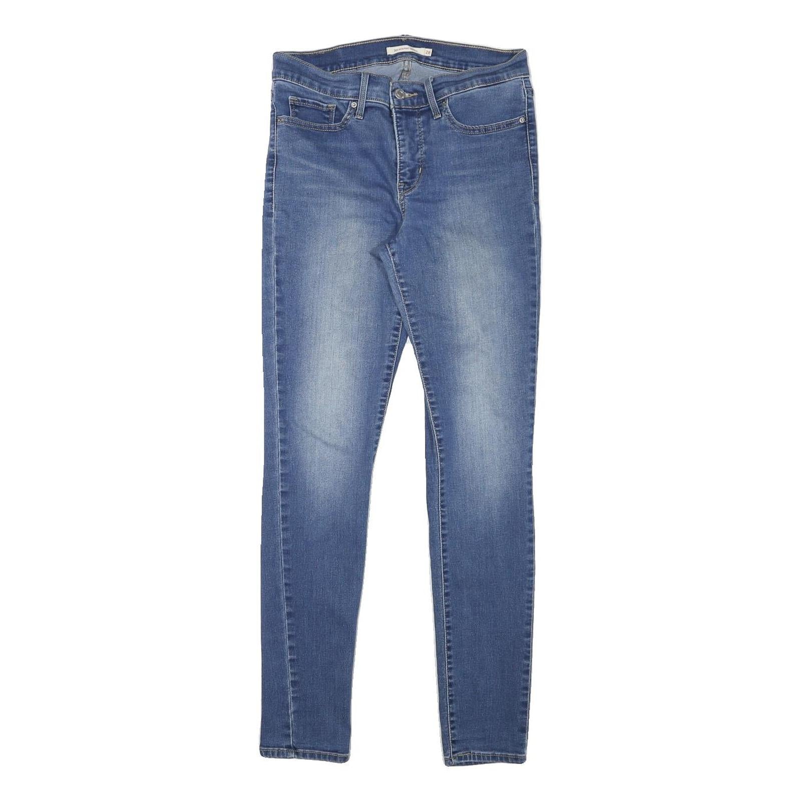 LEVI'S Womens Jeans Blue Slim Skinny Denim Light W27 L29 Stretch Cotton Blend Refurbished - N/A refurbished available on Cerqular