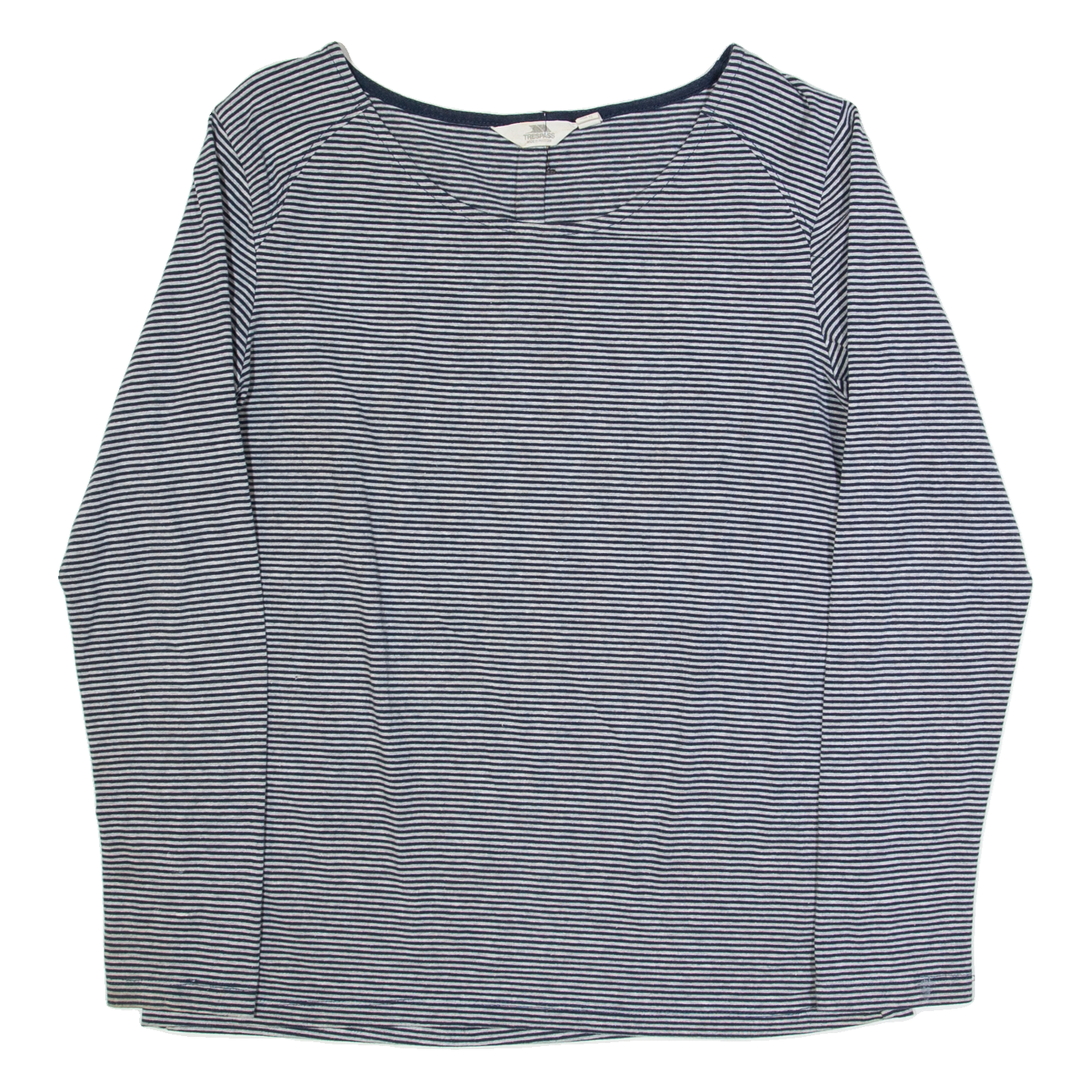 TRESPASS Womens Printed Top Blue Long Sleeve Striped UK 18 Refurbished - N/A refurbished available on Cerqular