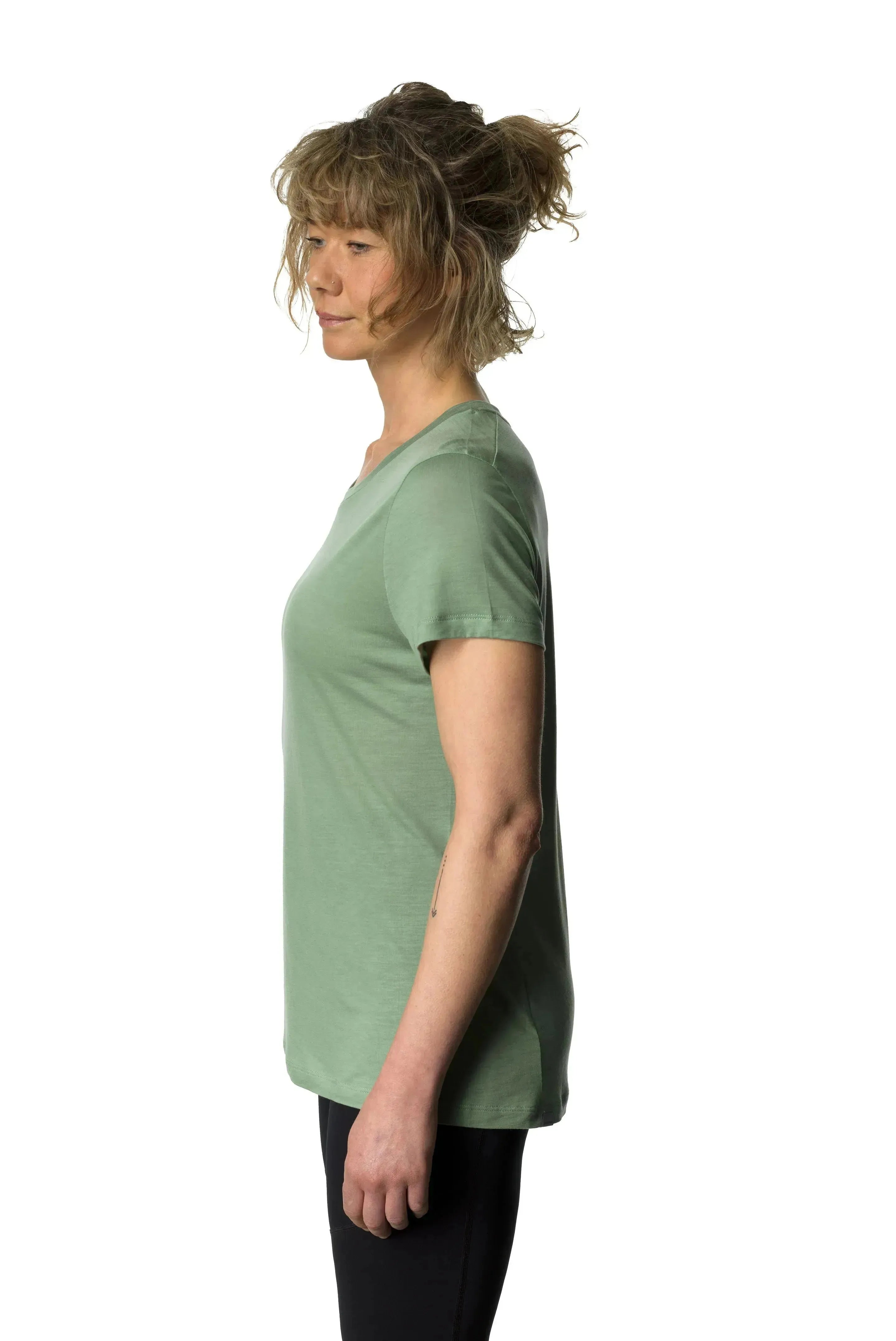 W's Tree Tee | Color: Ginkgo Green | Size: XS Refurbished - Houdini Sportswear refurbished available on Cerqular