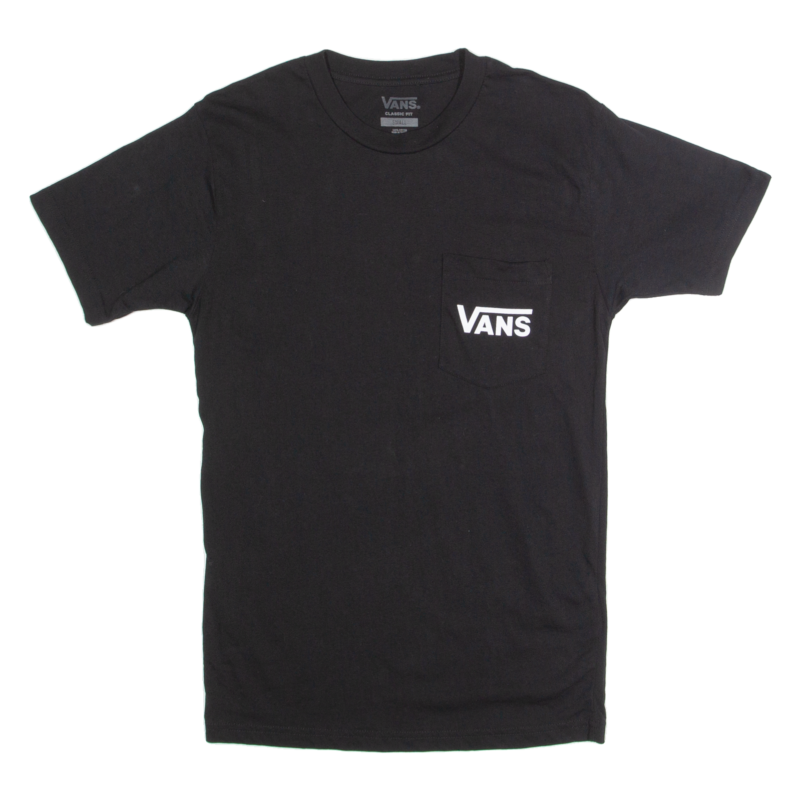VANS Mens T-Shirt Black S Refurbished - N/A refurbished available on Cerqular