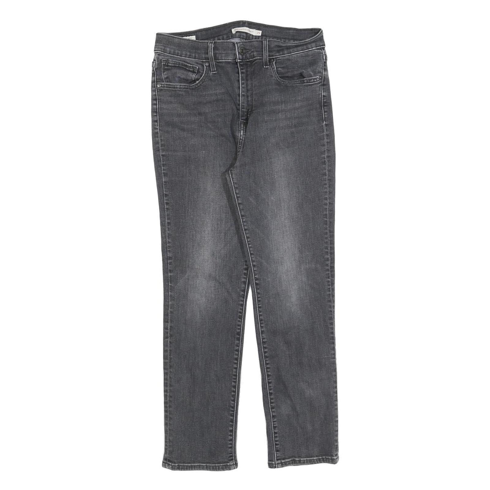 LEVI'S 724 Womens Jeans Grey Regular Straight Denim Medium W26 L25 Refurbished - N/A refurbished available on Cerqular