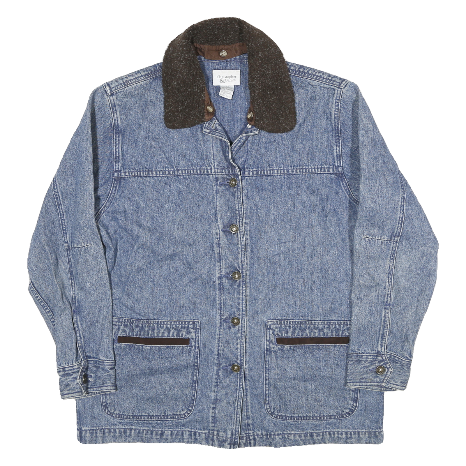 Buy CHRISTOPHER BANKS Womens Blue Denim Jacket L Cotton Button Front Classic Fit Refurbished - $36.39 CHRISTOPHER BANKS Womens Blue Denim Jacket L Cotton Button Front Classic Fit Refurbished - N/A refurbished available on Cerqular