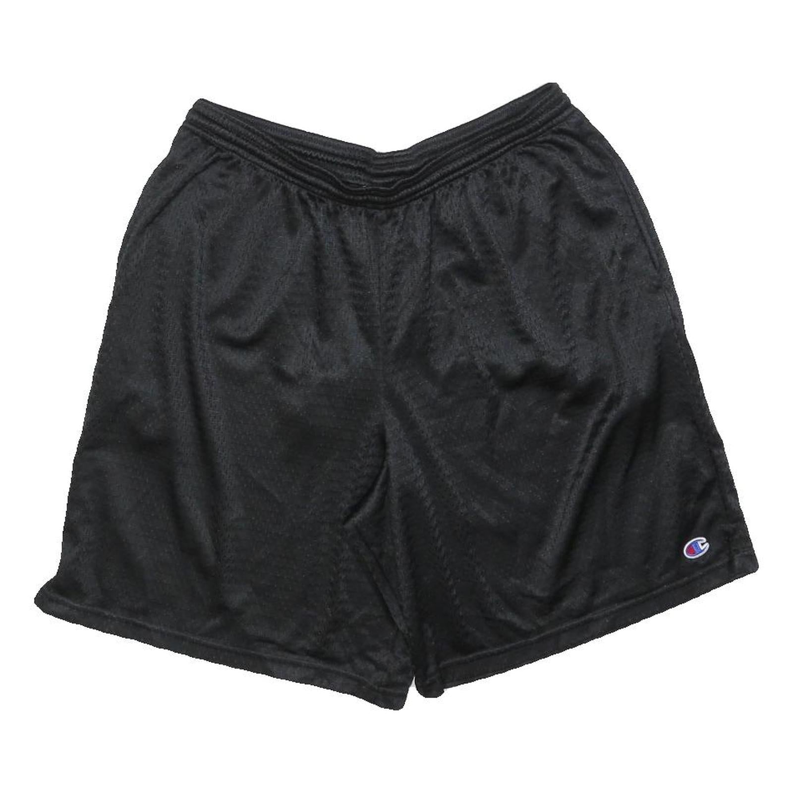 CHAMPION Mens Black Casual Shorts L W32 Polyester Blend Sportswear Refurbished - N/A refurbished available on Cerqular