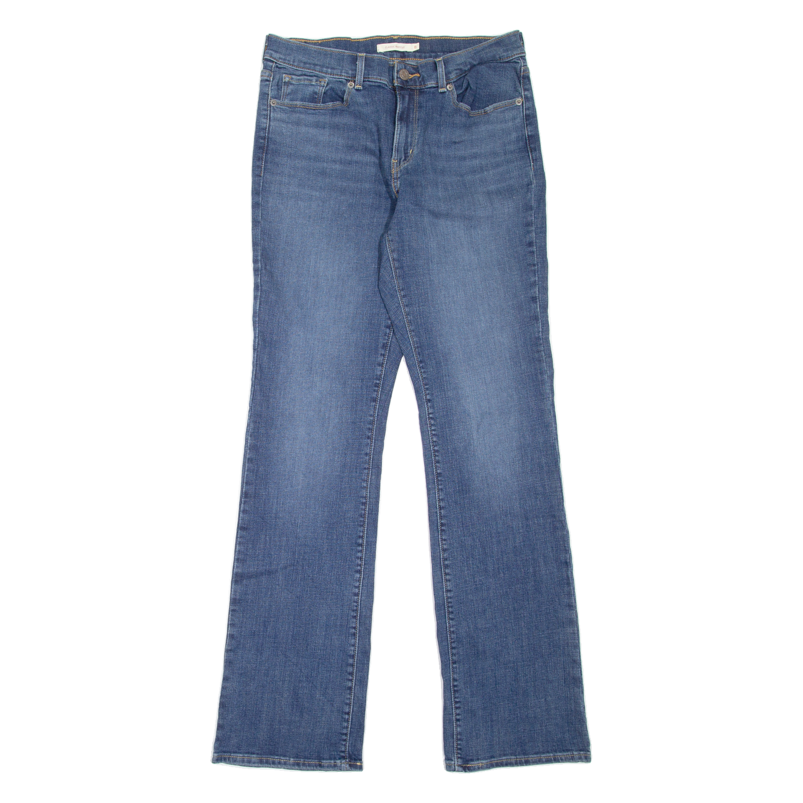 LEVI'S Womens Jeans Blue Classic Bootcut Stone Wash W29 L34 Refurbished - N/A refurbished available on Cerqular
