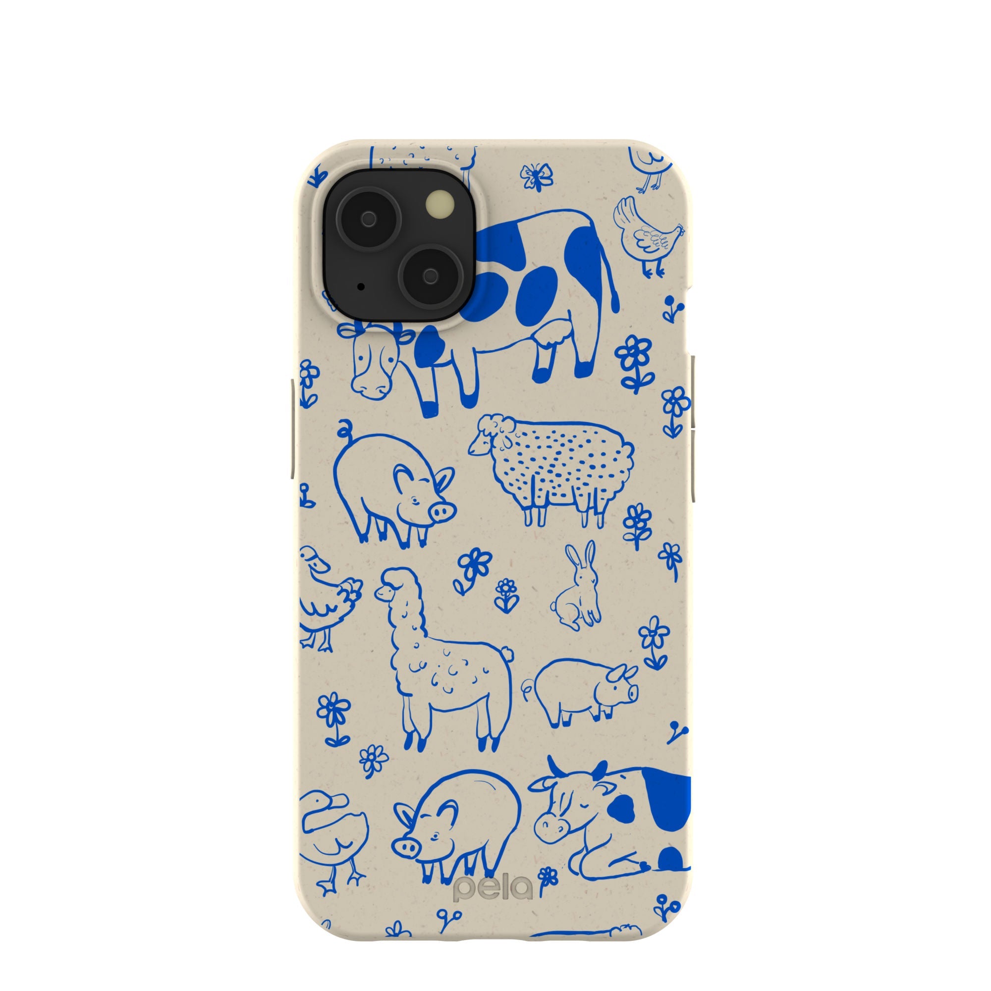 London Fog Happy Farmyard iPhone 13 Case Refurbished - Pela Case refurbished available on Cerqular
